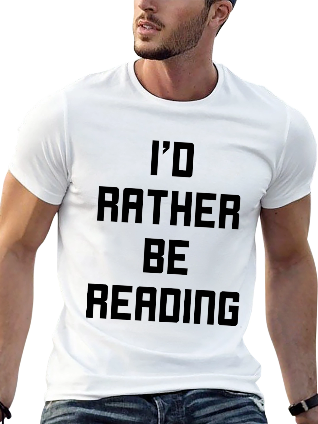Id Rather Be Reading Black T-Shirt