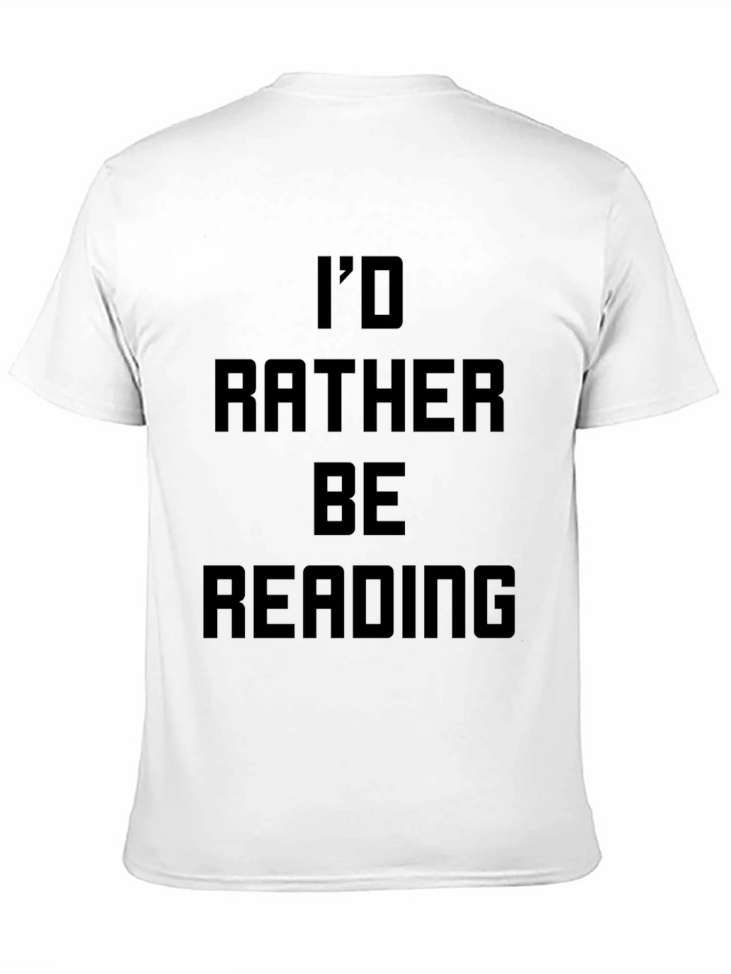 Id Rather Be Reading Black T-Shirt