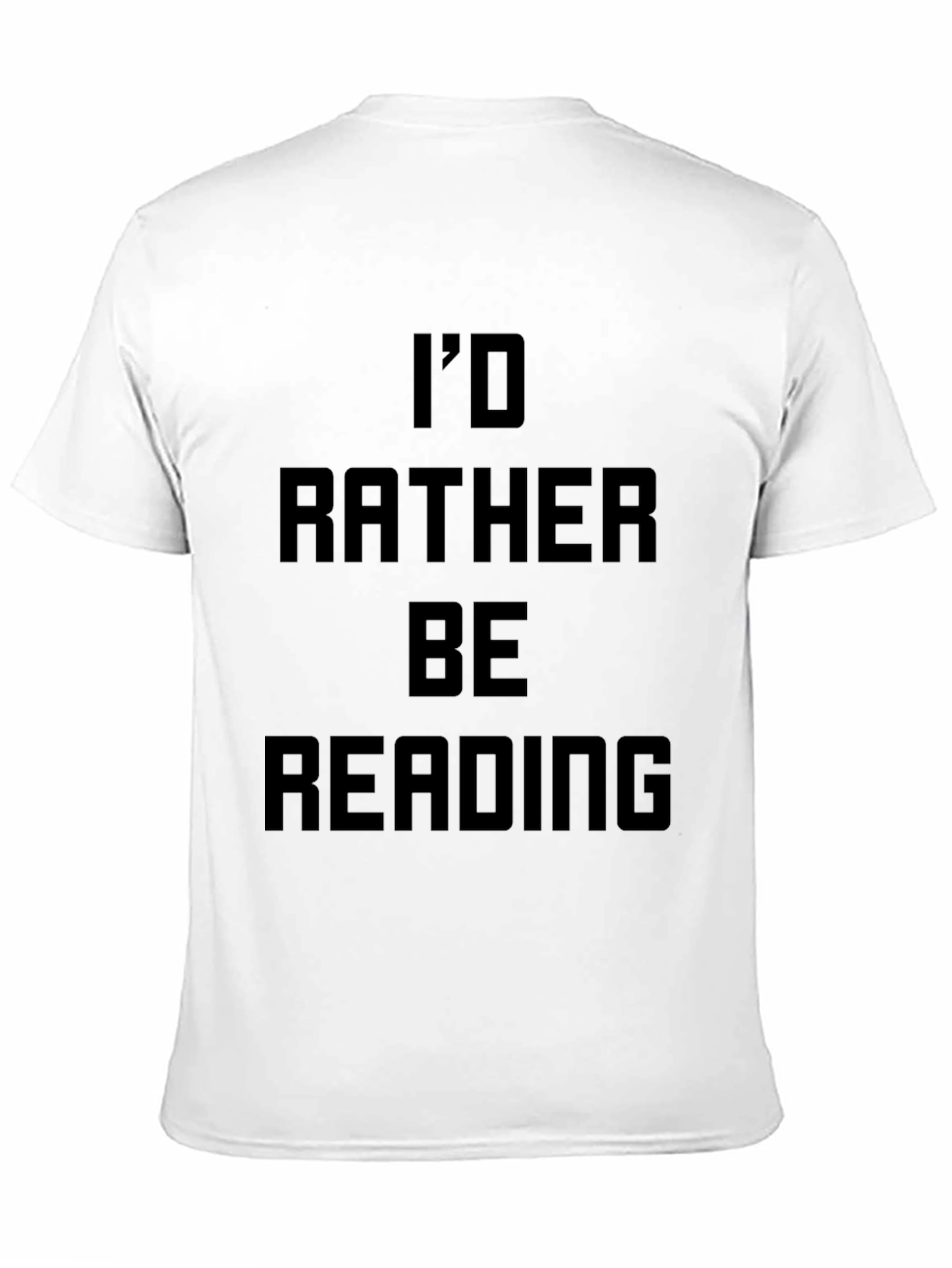 Id Rather Be Reading Black T-Shirt