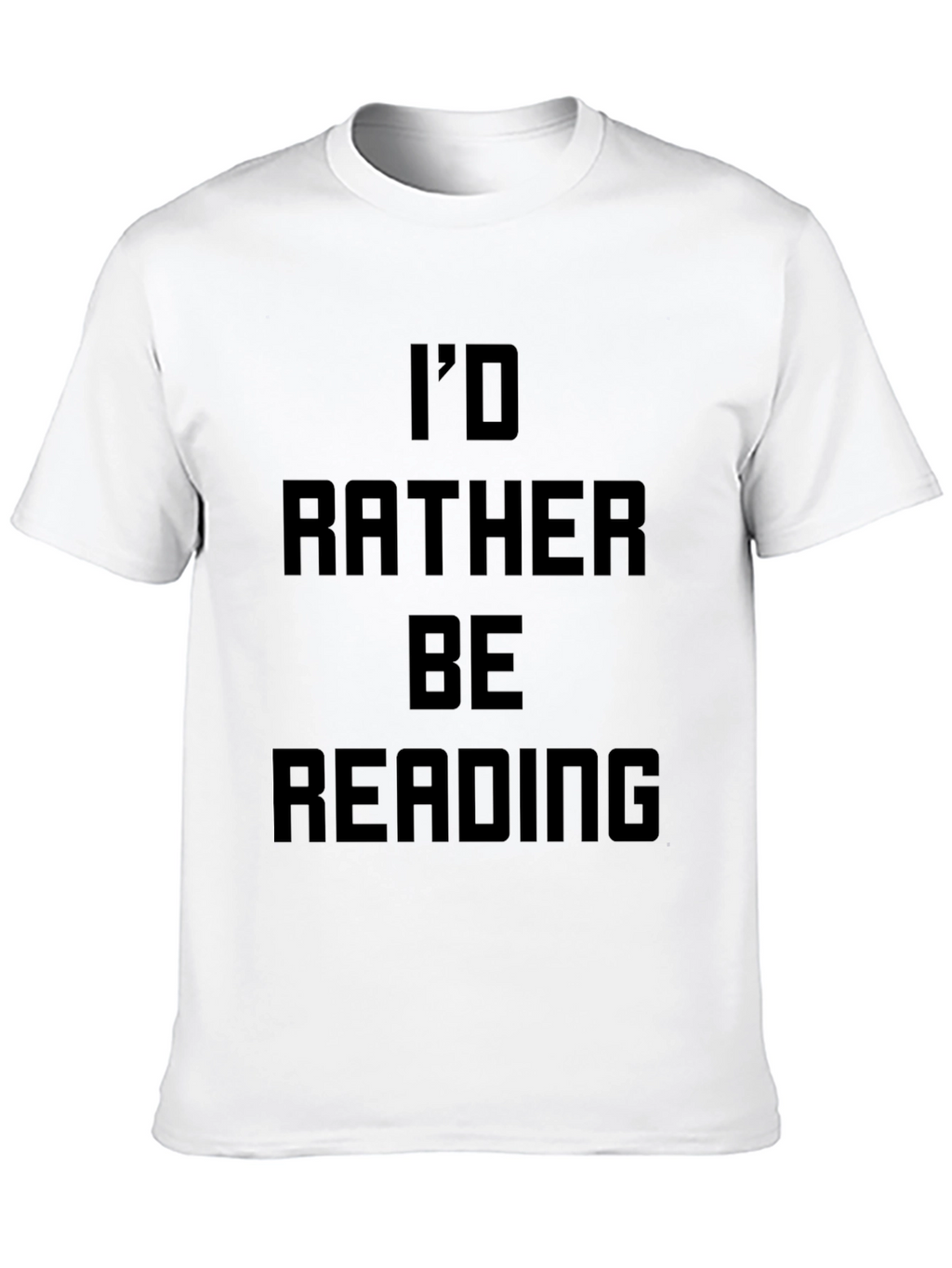 Id Rather Be Reading Black T-Shirt