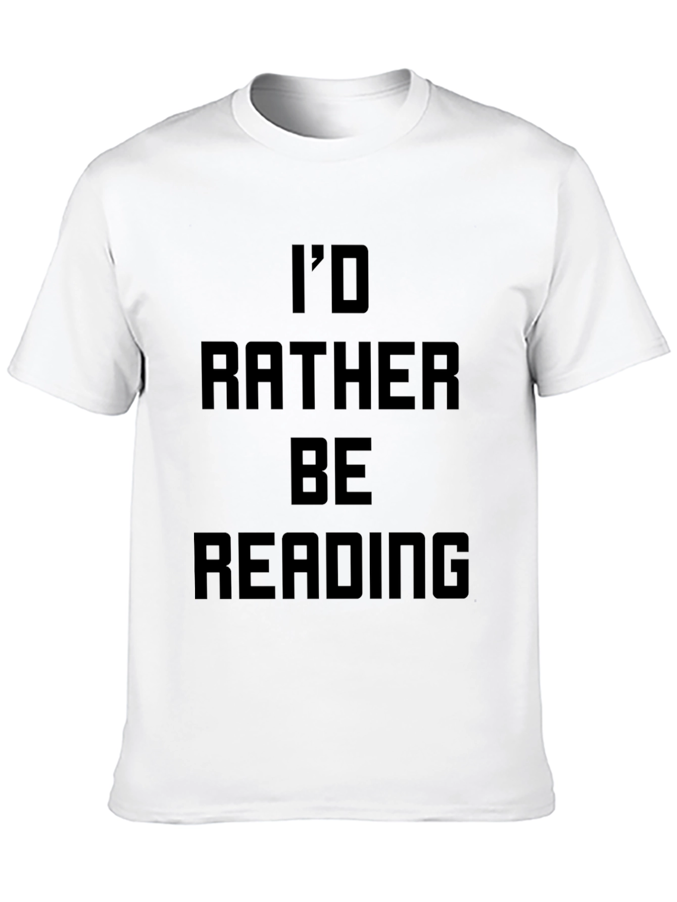Id Rather Be Reading Black T-Shirt