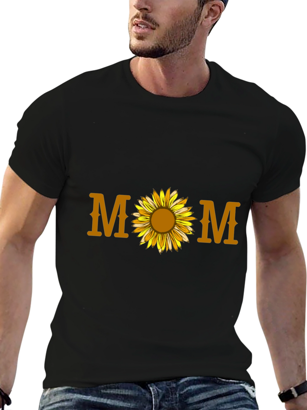 Mom Sunflower Graphic T-Shirt