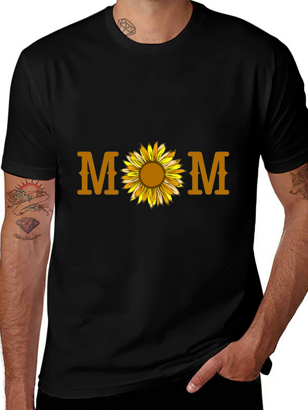 Mom Sunflower Graphic T-Shirt
