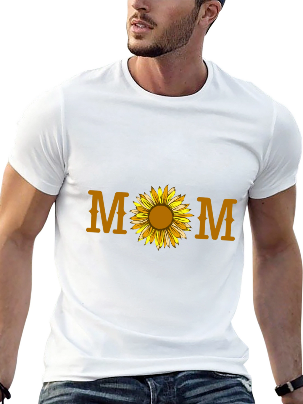 Mom Sunflower Graphic T-Shirt
