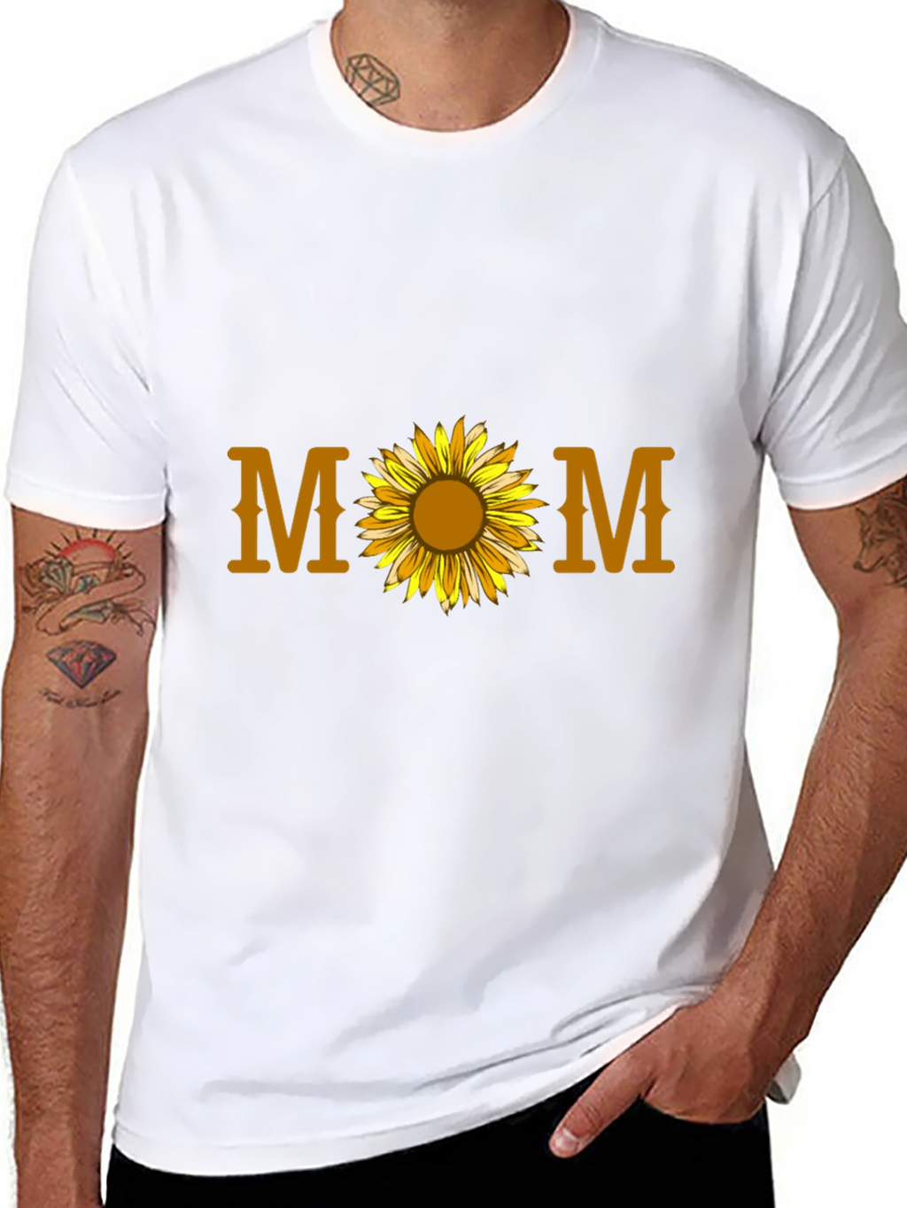 Mom Sunflower Graphic T-Shirt