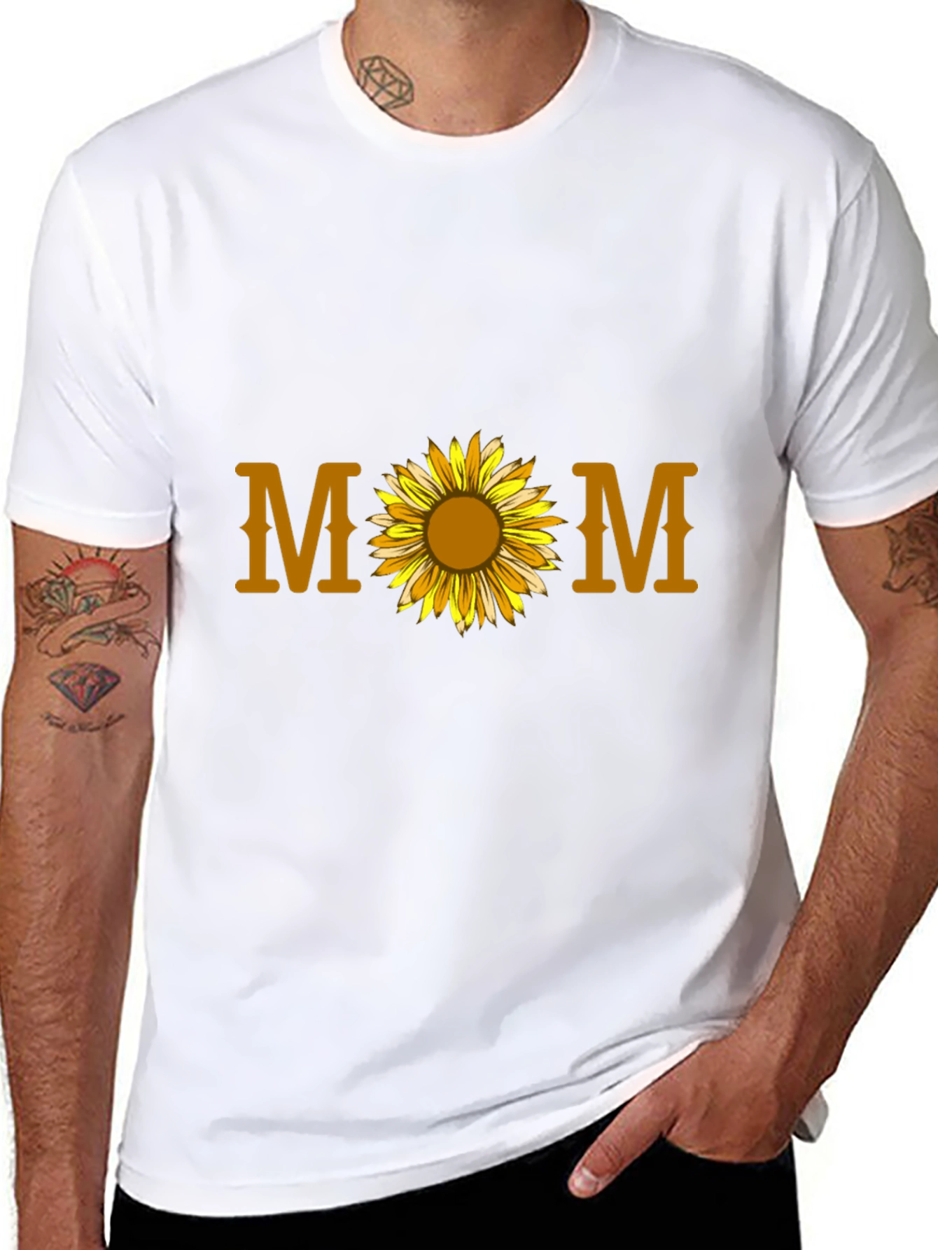 Mom Sunflower Graphic T-Shirt