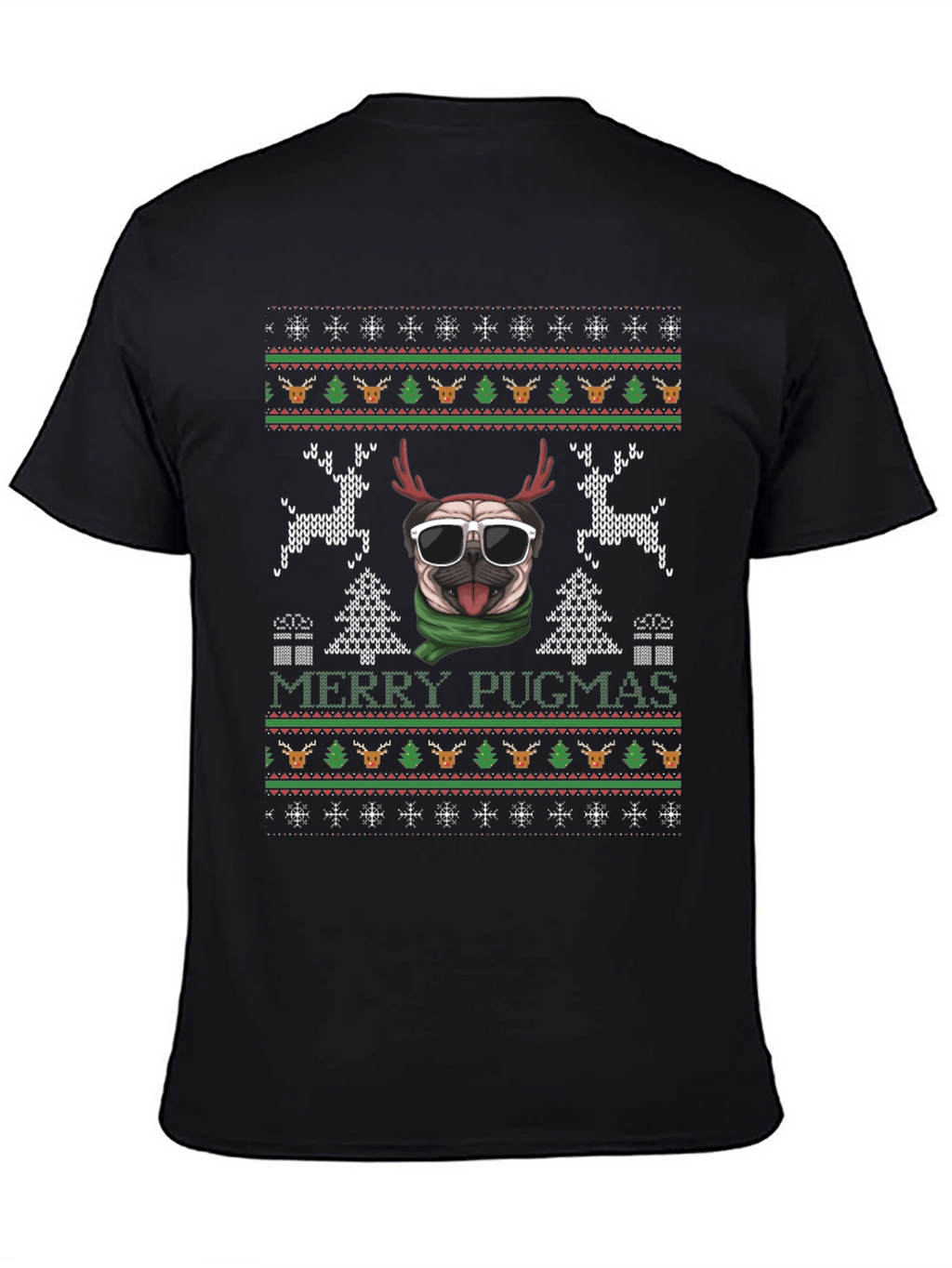 Merry Pugmas Ugly Christmas Sweater T-Shirt