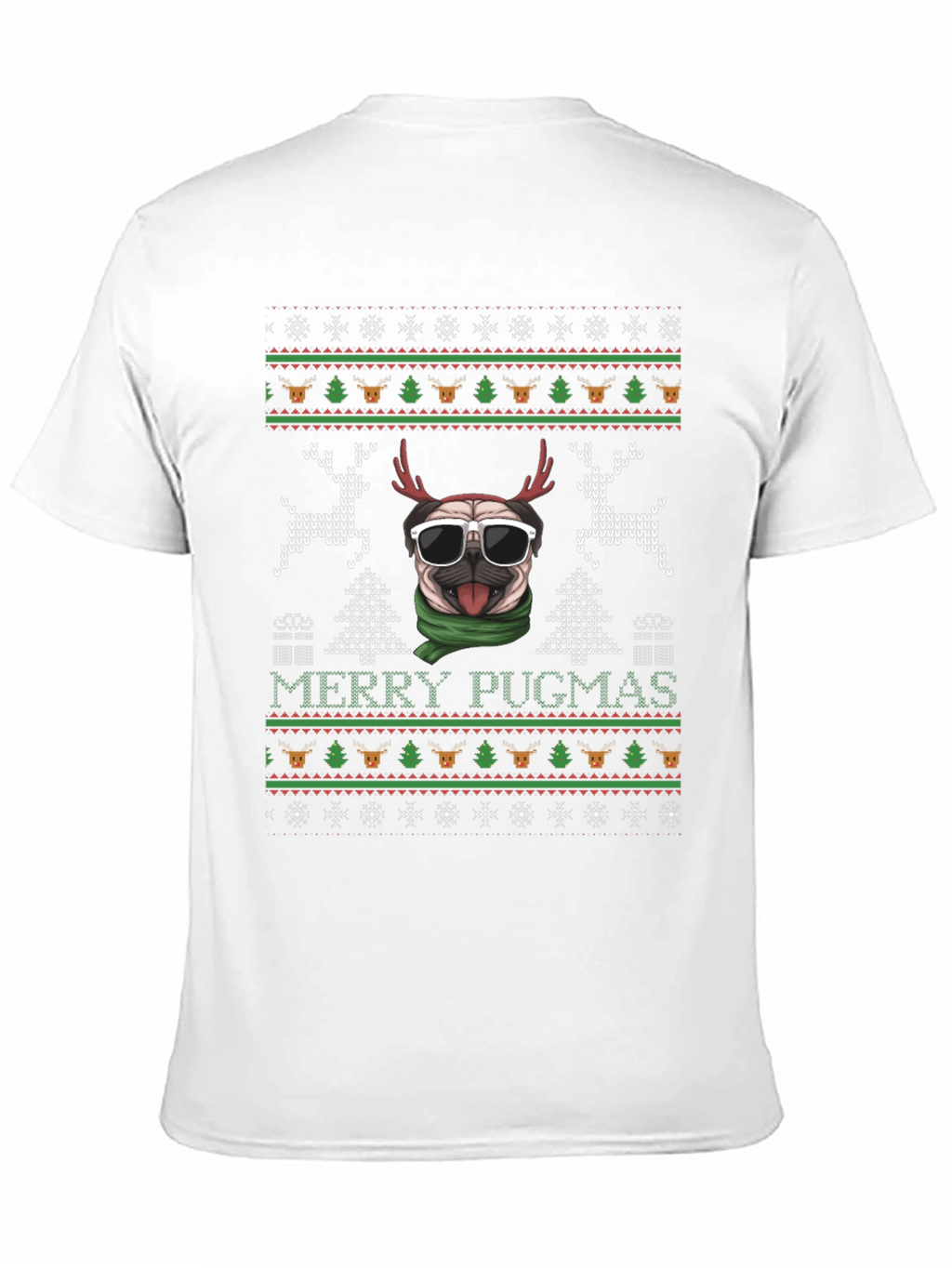 Merry Pugmas Ugly Christmas Sweater T-Shirt