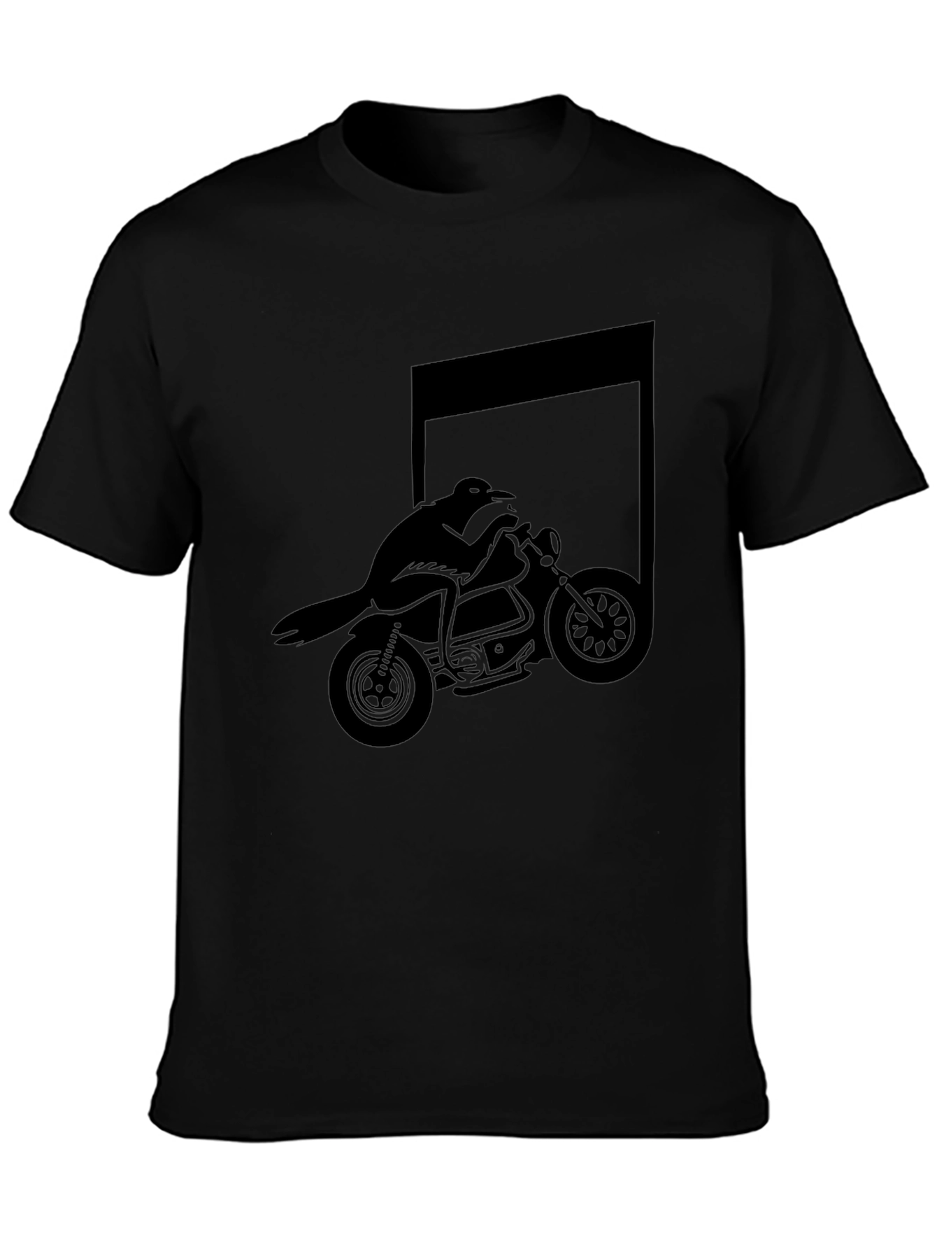 Raven Rider Graphic Tee - Mens Black T-Shirt
