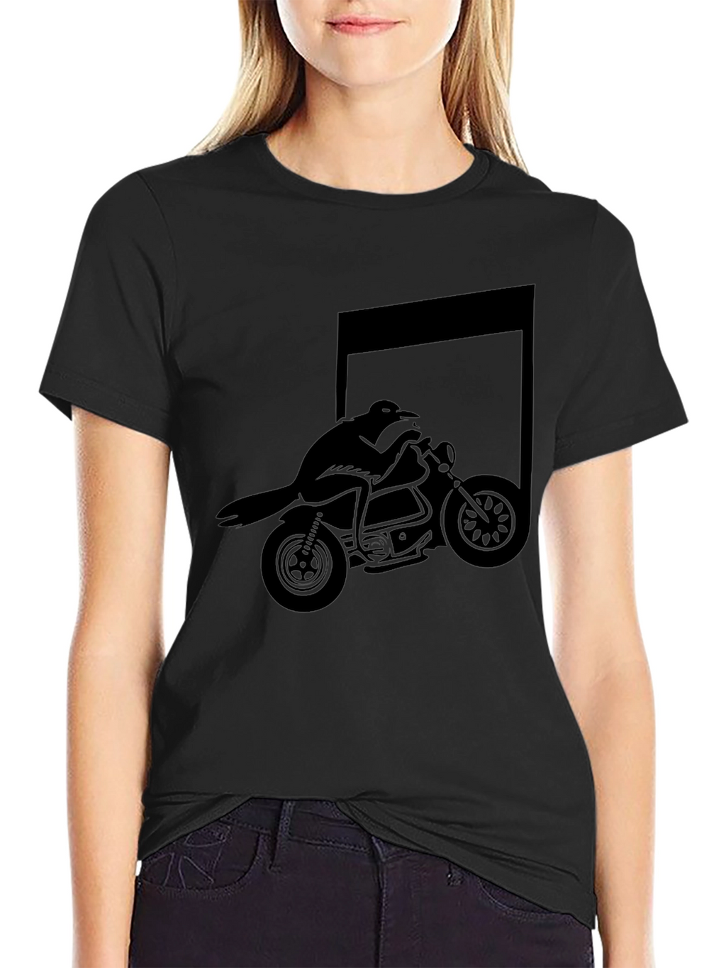 Raven Rider Graphic Tee - Mens Black T-Shirt