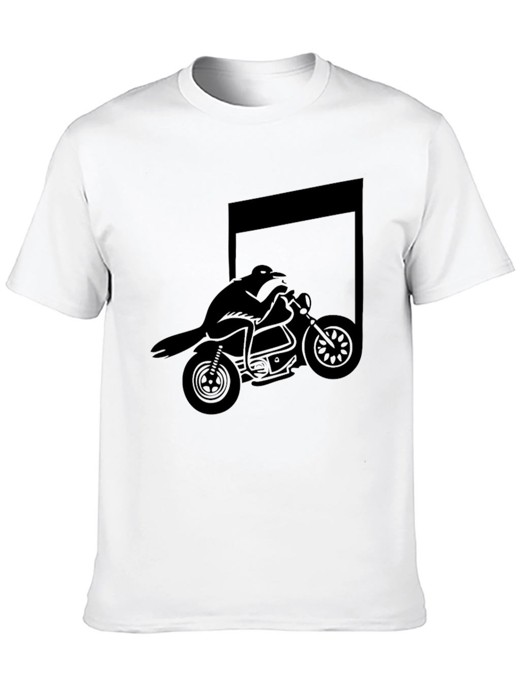 Raven Rider Graphic Tee - Mens Black T-Shirt