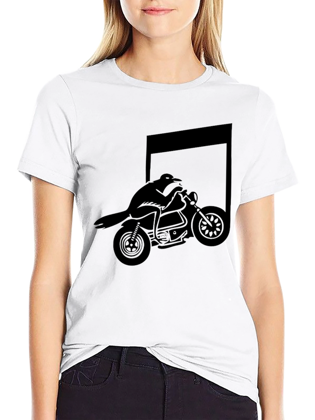 Raven Rider Graphic Tee - Mens Black T-Shirt