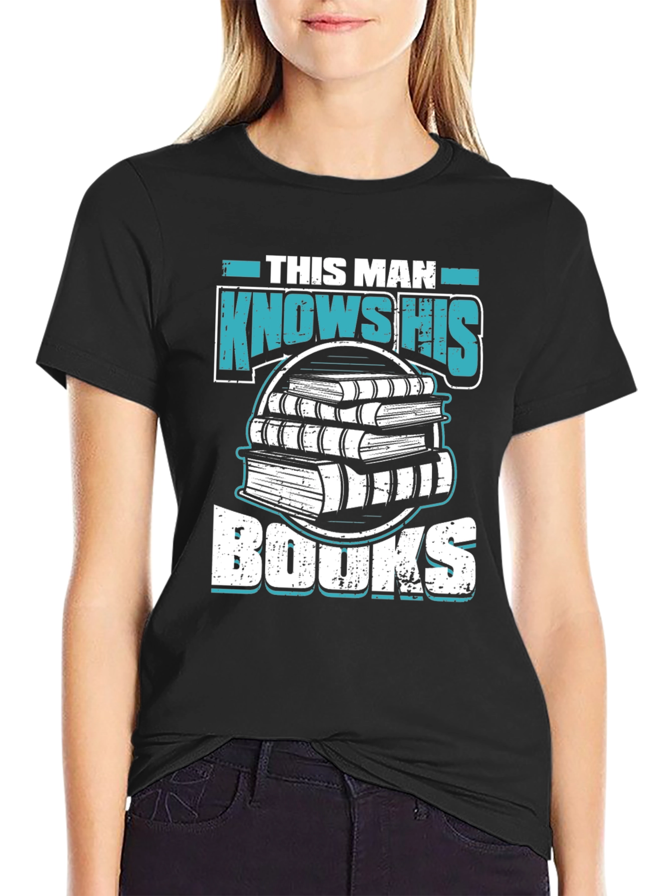This Man Knows His Books Graphic T-Shirt