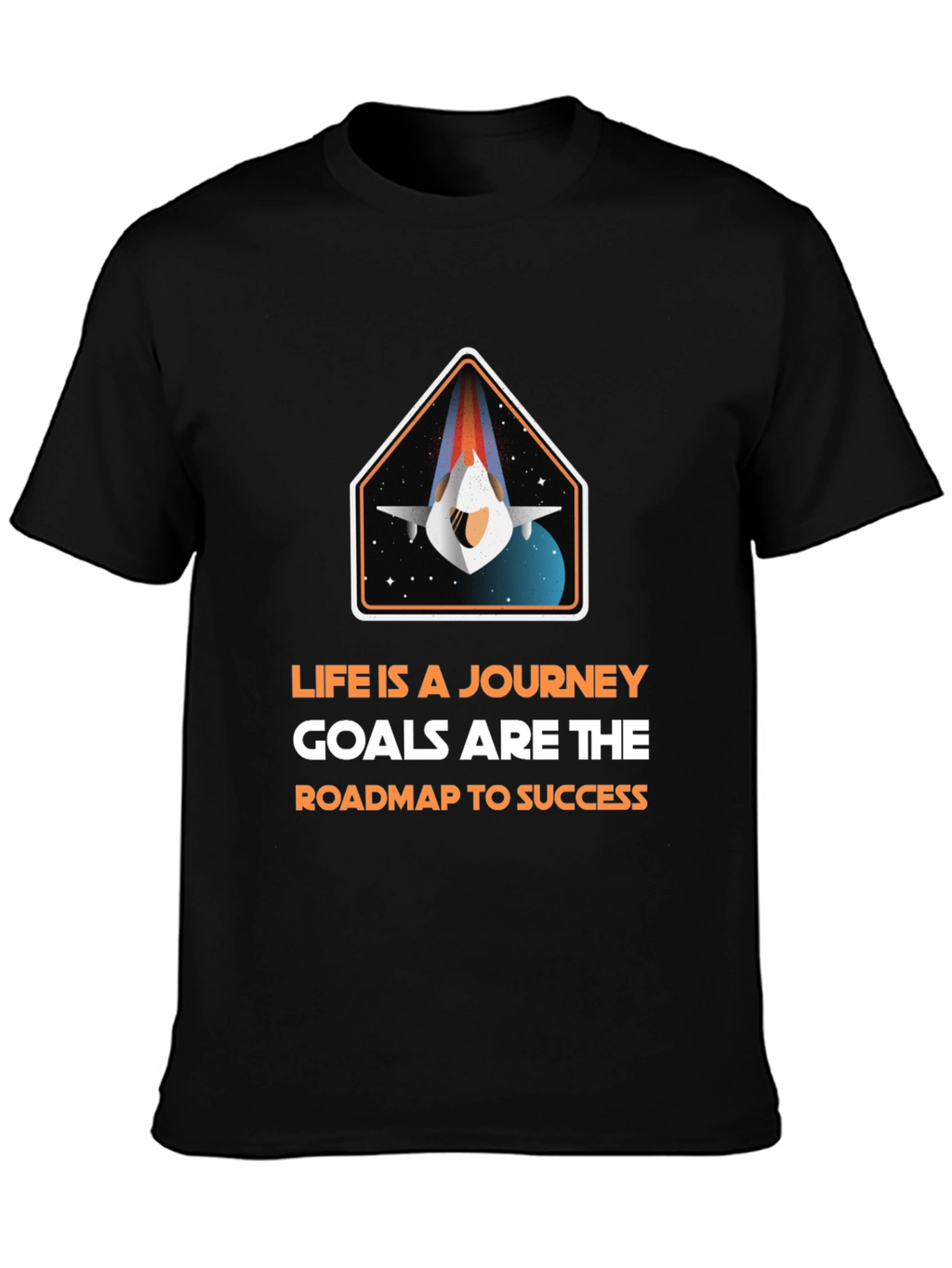 Inspirational Space Journey Graphic T-Shirt