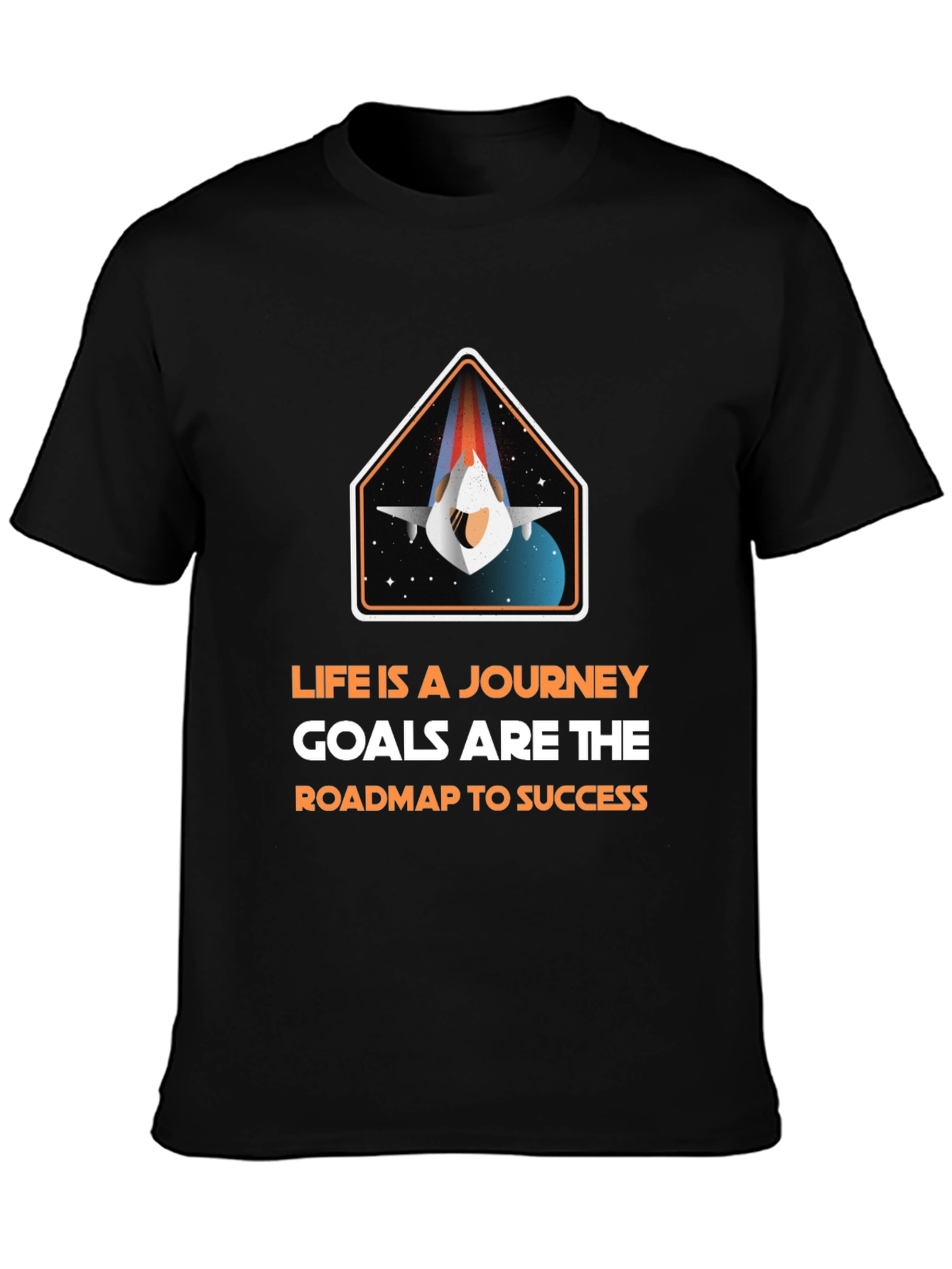 Inspirational Space Journey Graphic T-Shirt