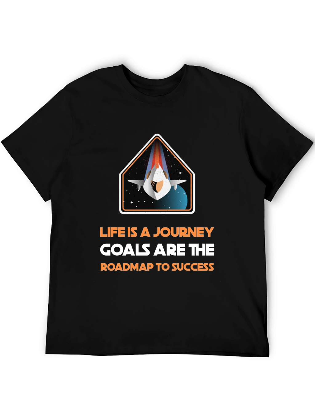 Inspirational Space Journey Graphic T-Shirt