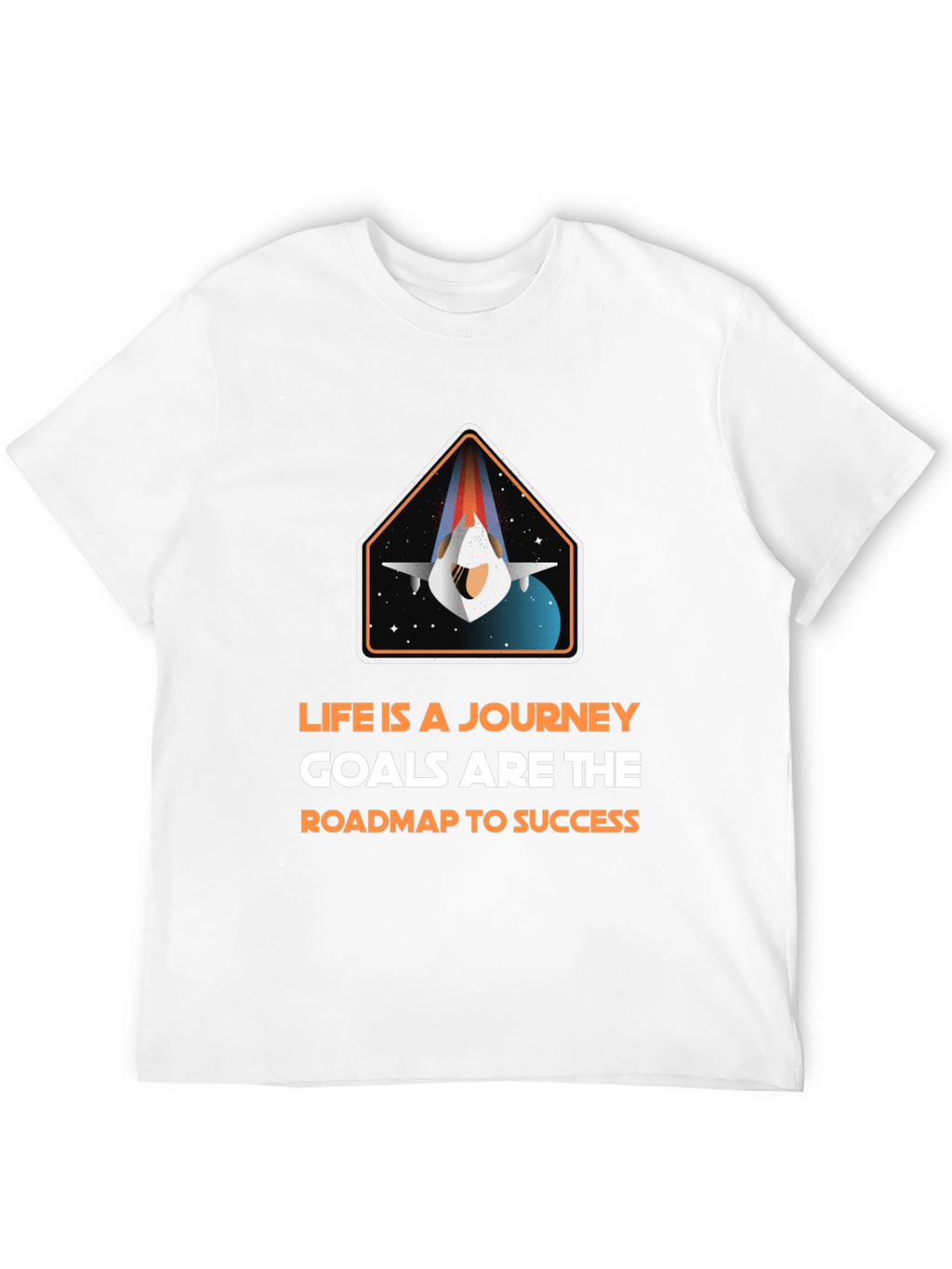 Inspirational Space Journey Graphic T-Shirt