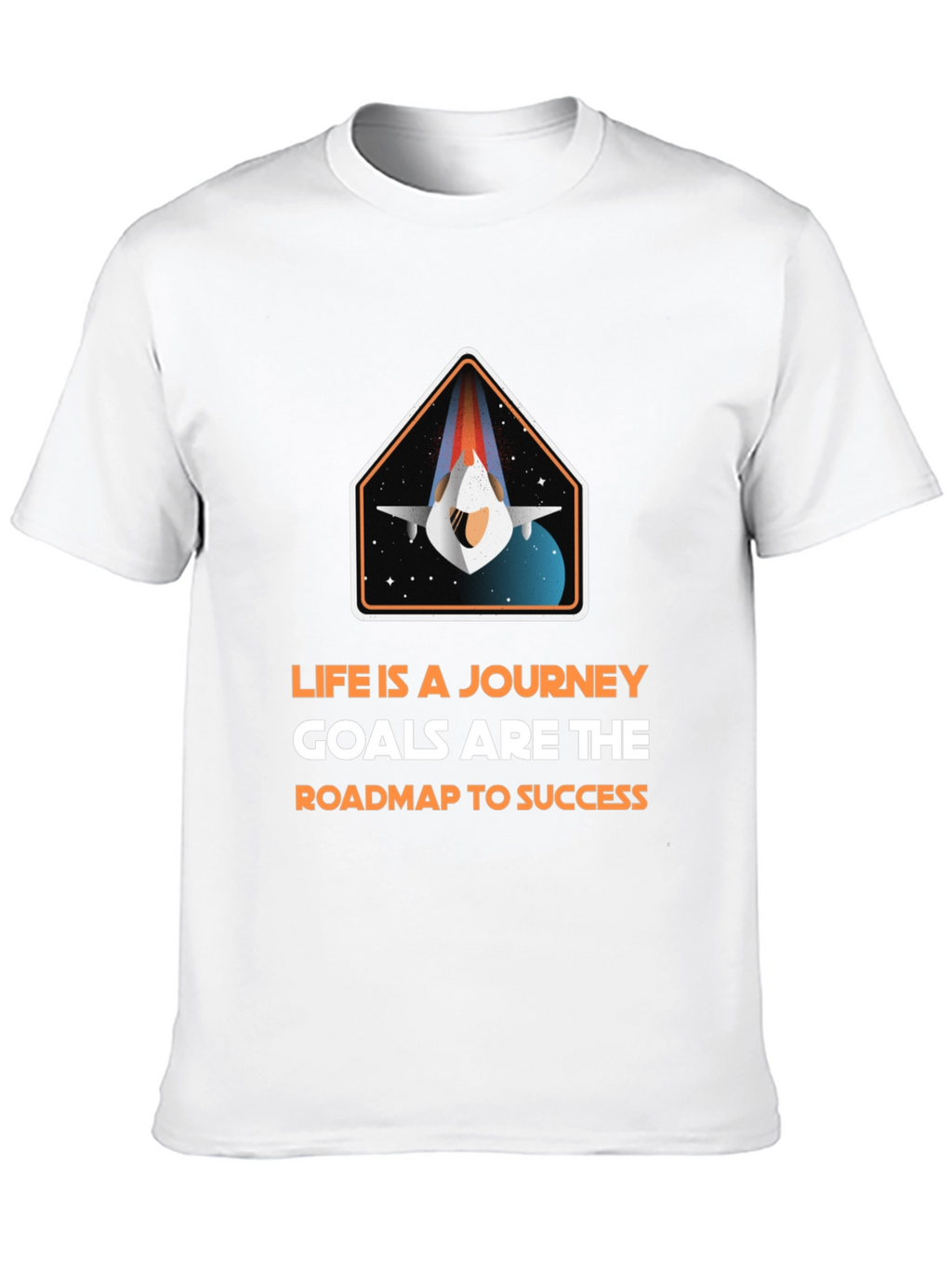Inspirational Space Journey Graphic T-Shirt