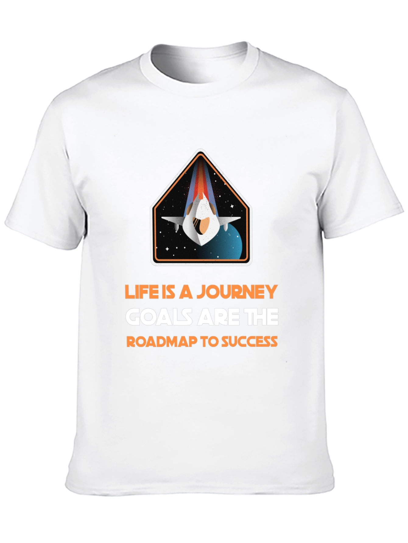 Inspirational Space Journey Graphic T-Shirt