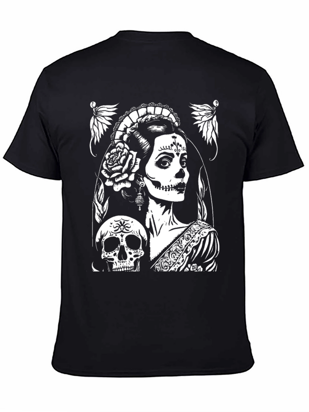 Day of the Dead T-Shirt - Skull & Lady