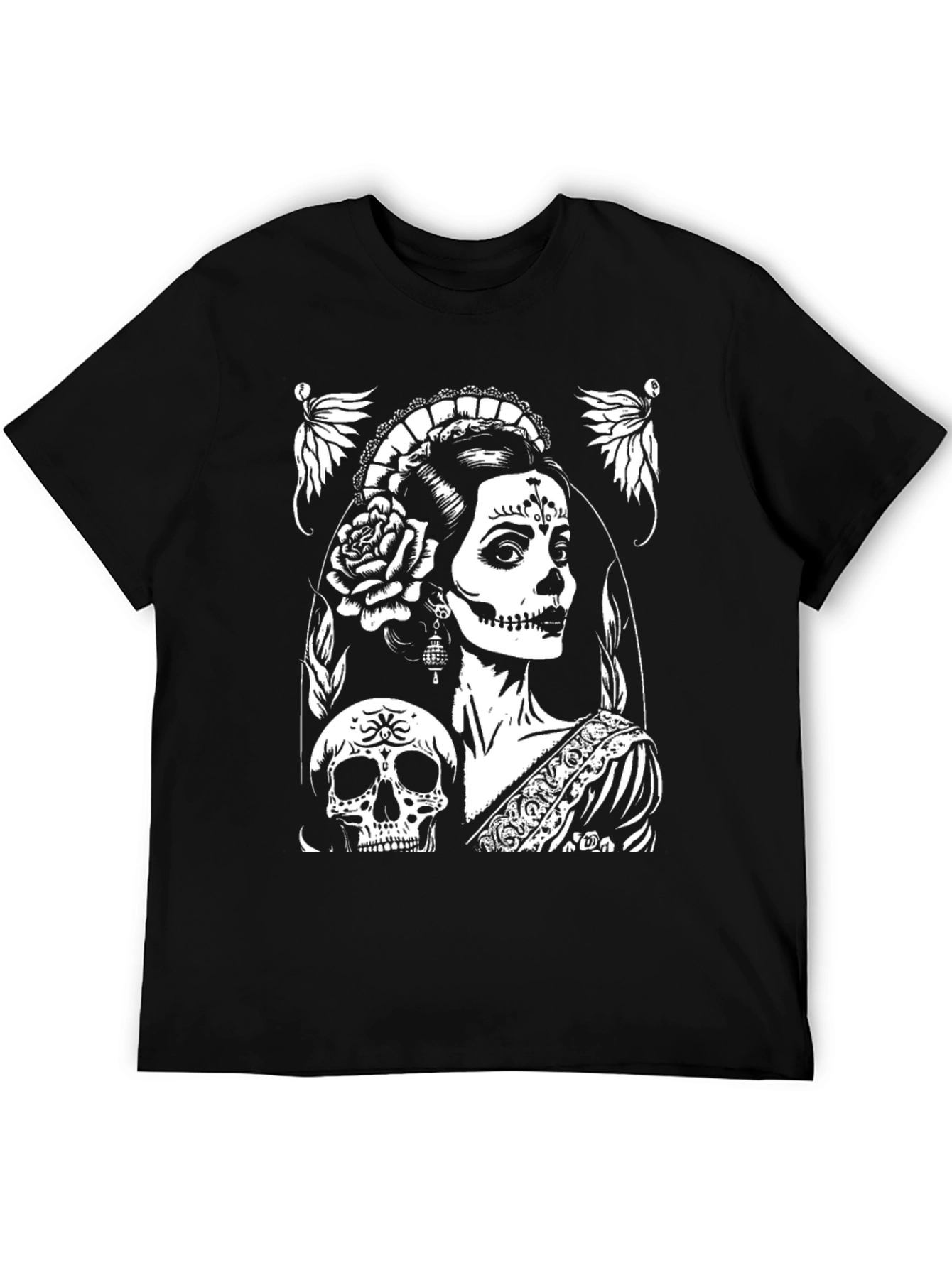 Day of the Dead T-Shirt - Skull & Lady