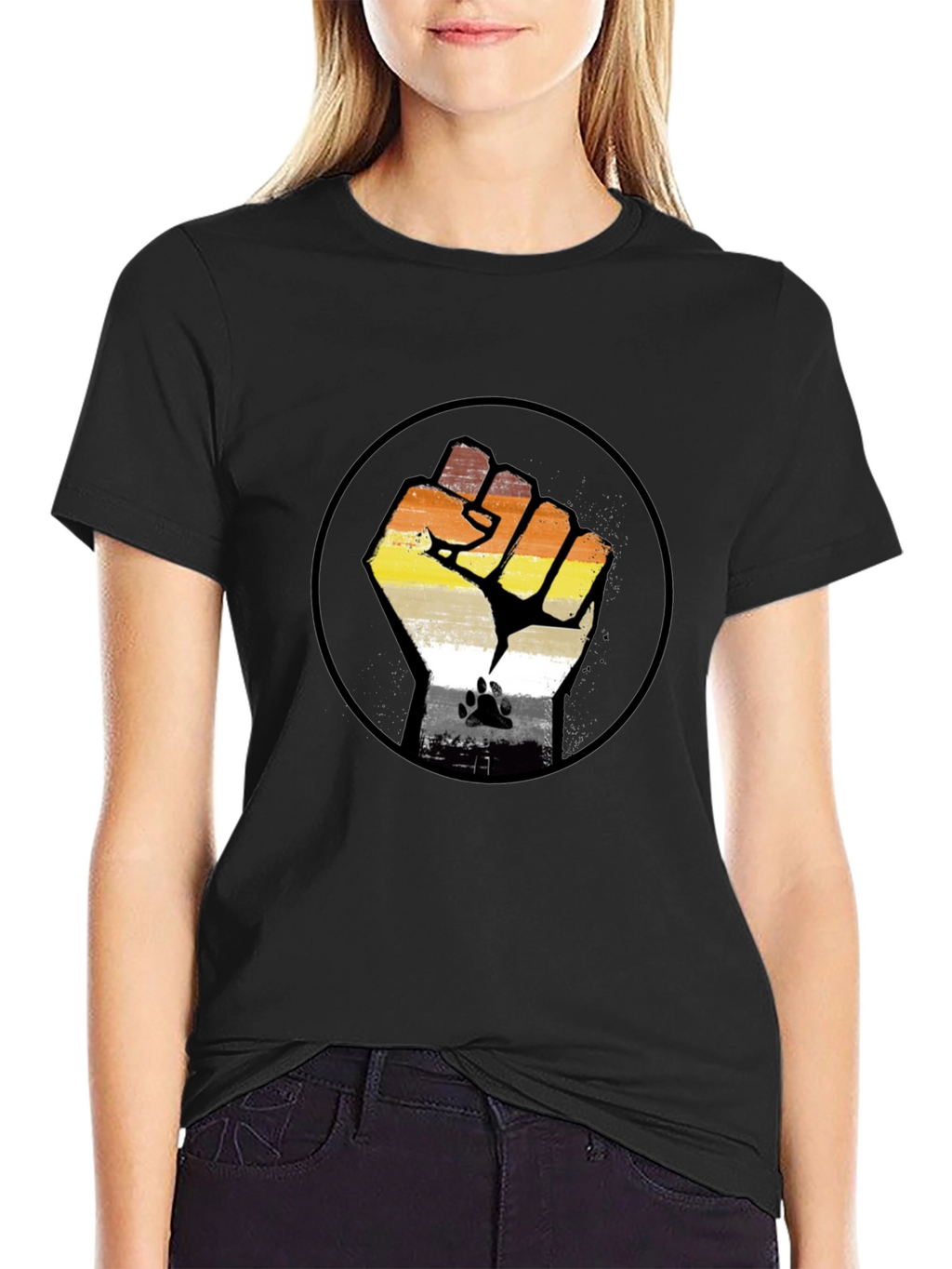 Bear Pride Fist T-Shirt - LGBTQ+ Gay Bear Community