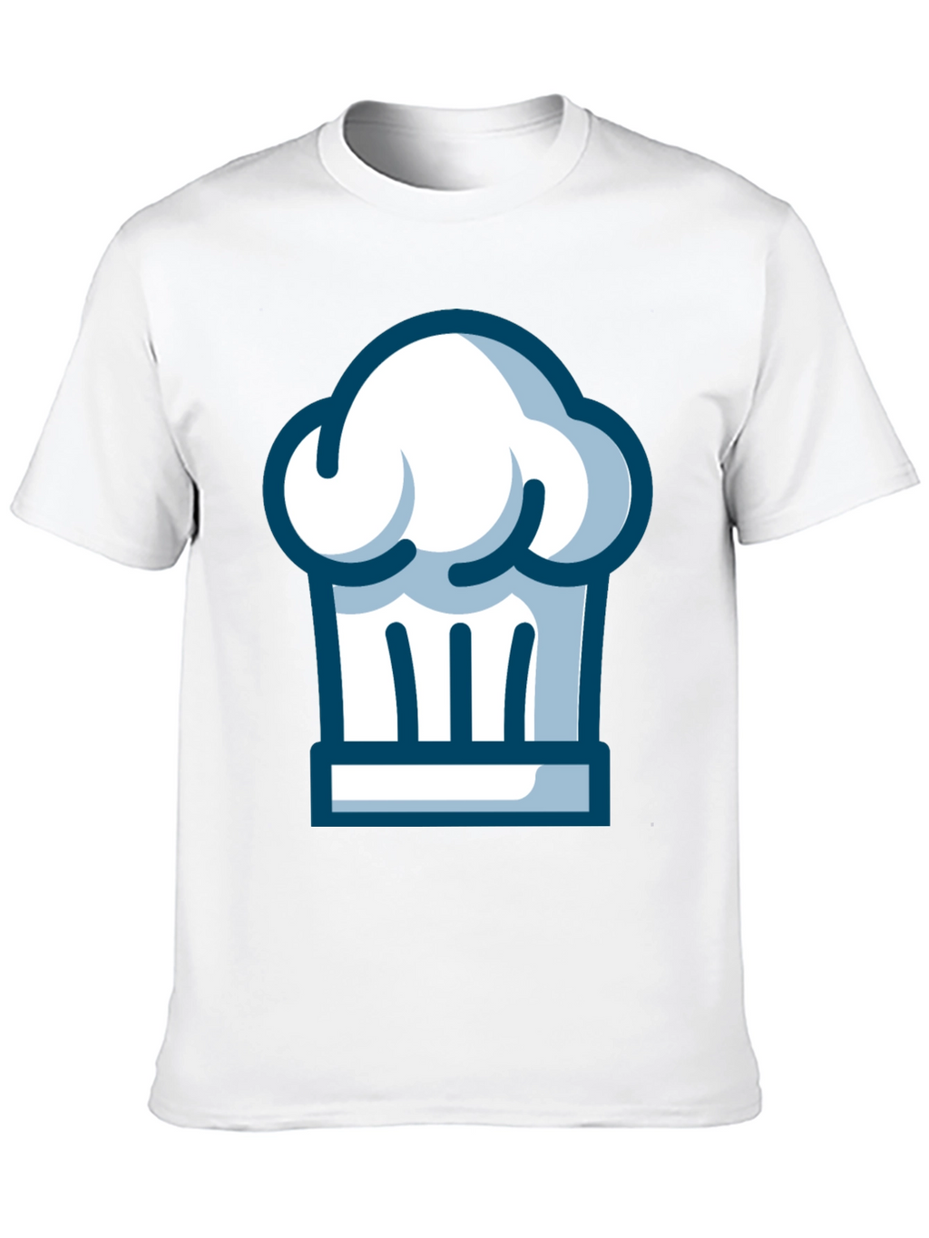 Chef Hat Graphic Tee - Black Cotton T-Shirt