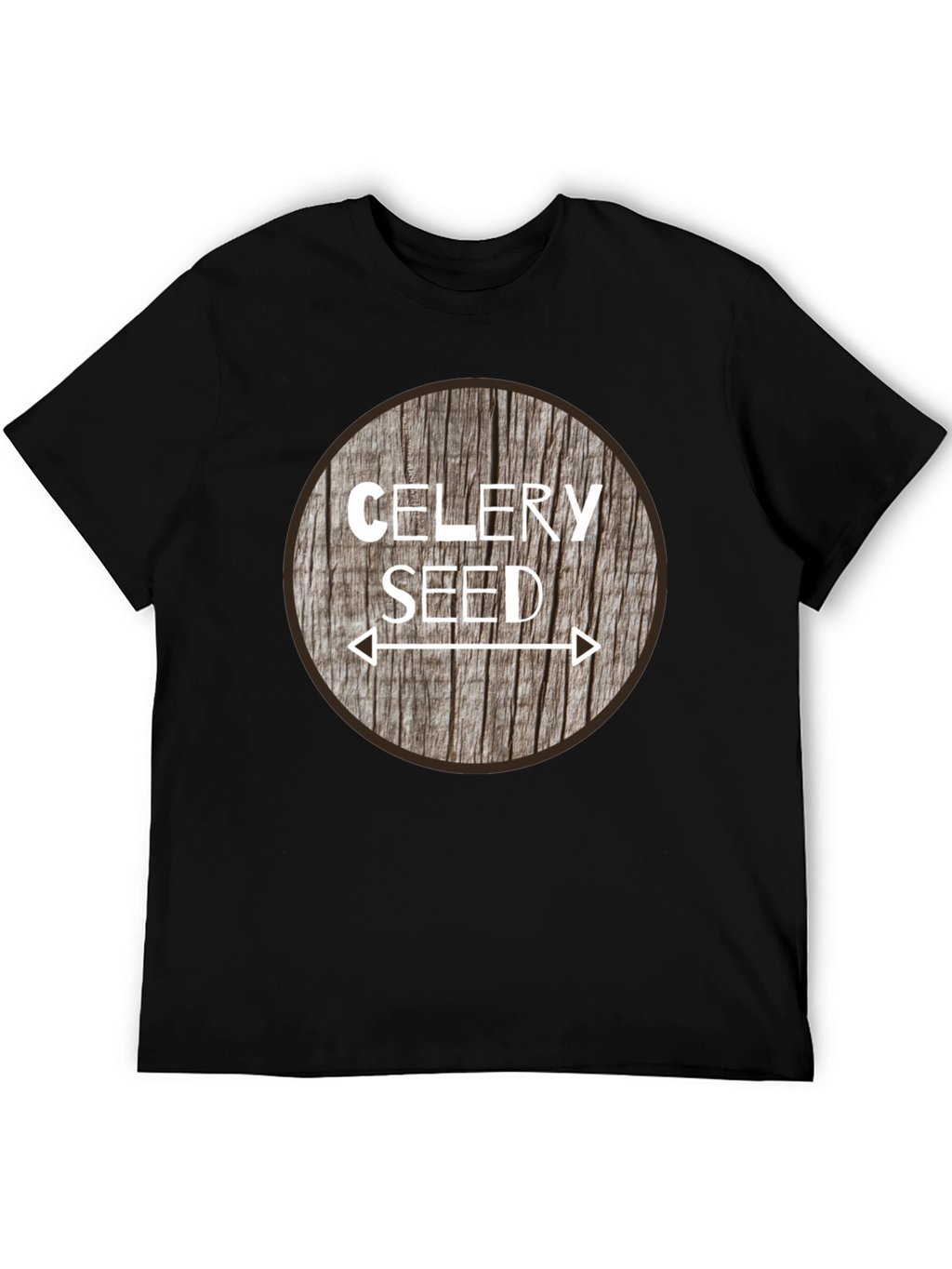 Celery Seed Graphic Tee - Unisex Black T-Shirt