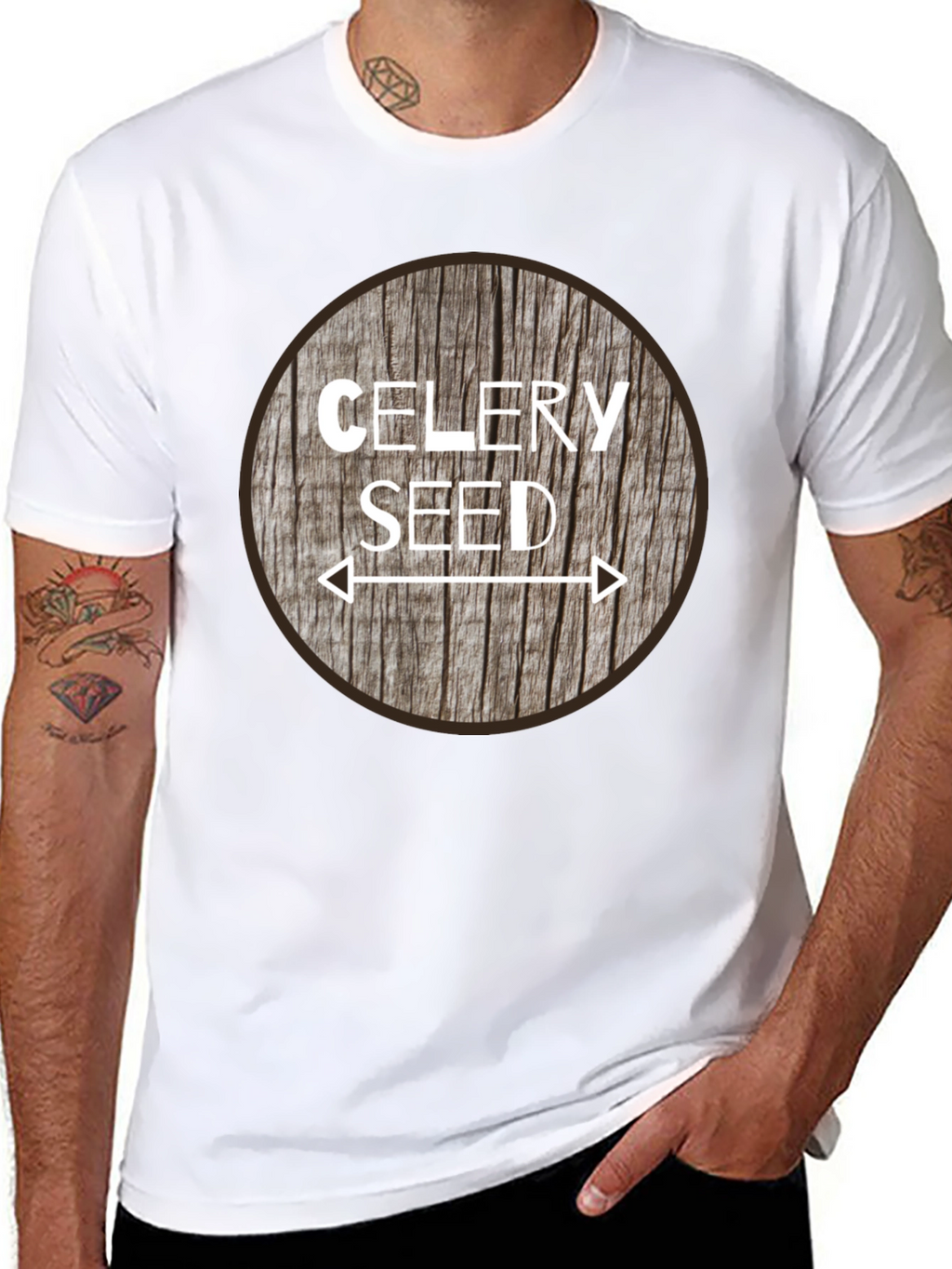 Celery Seed Graphic Tee - Unisex Black T-Shirt