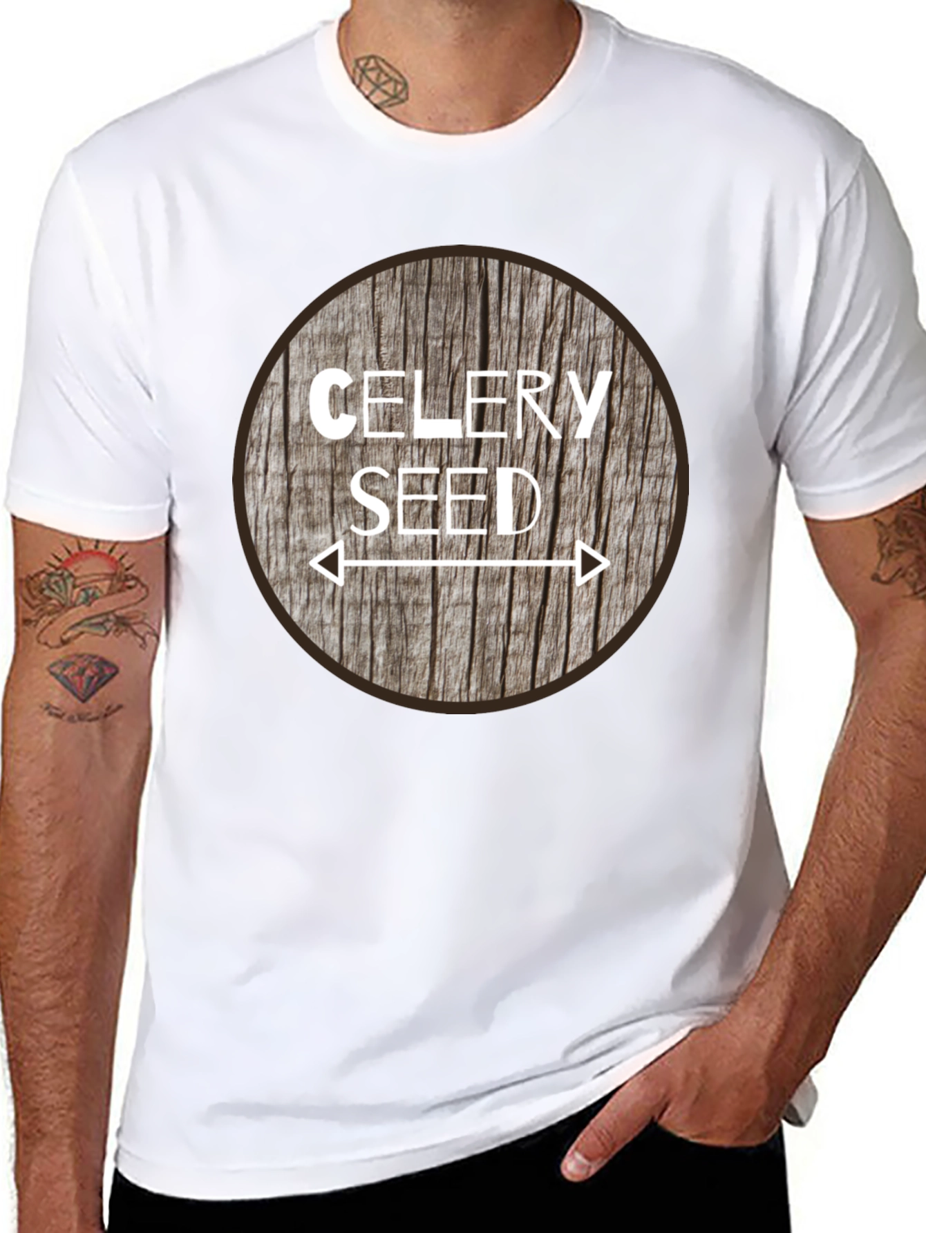 Celery Seed Graphic Tee - Unisex Black T-Shirt