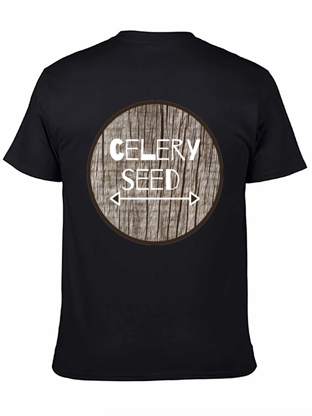 Celery Seed Graphic Tee - Unisex Black T-Shirt