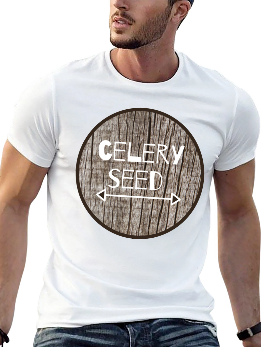 Celery Seed Graphic Tee - Unisex Black T-Shirt