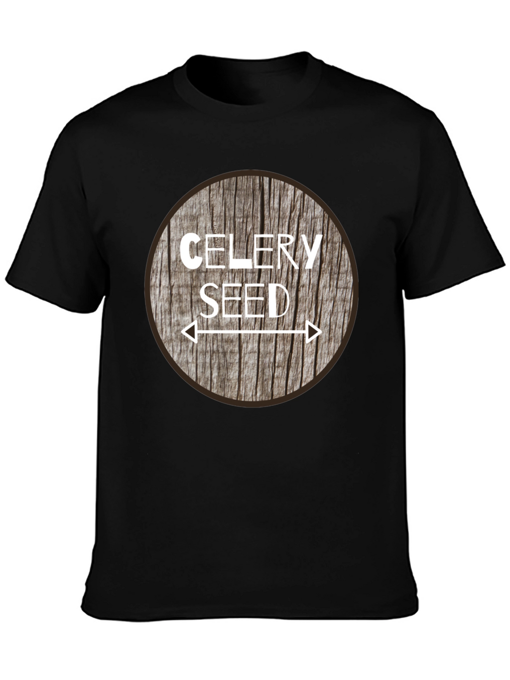 Celery Seed Graphic Tee - Unisex Black T-Shirt