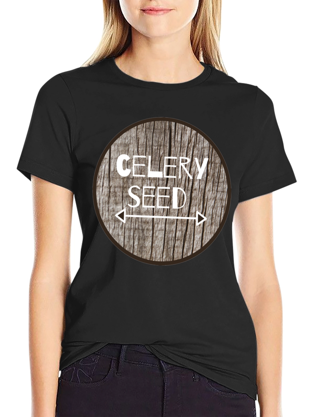 Celery Seed Graphic Tee - Unisex Black T-Shirt