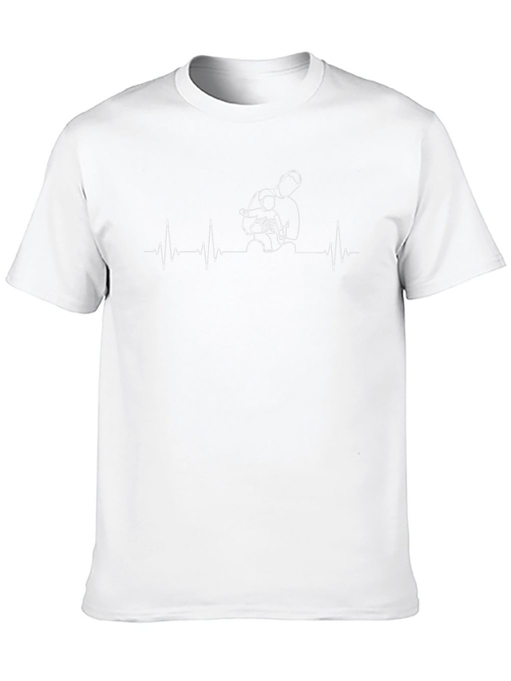Dad & Child Heartbeat Graphic T-Shirt