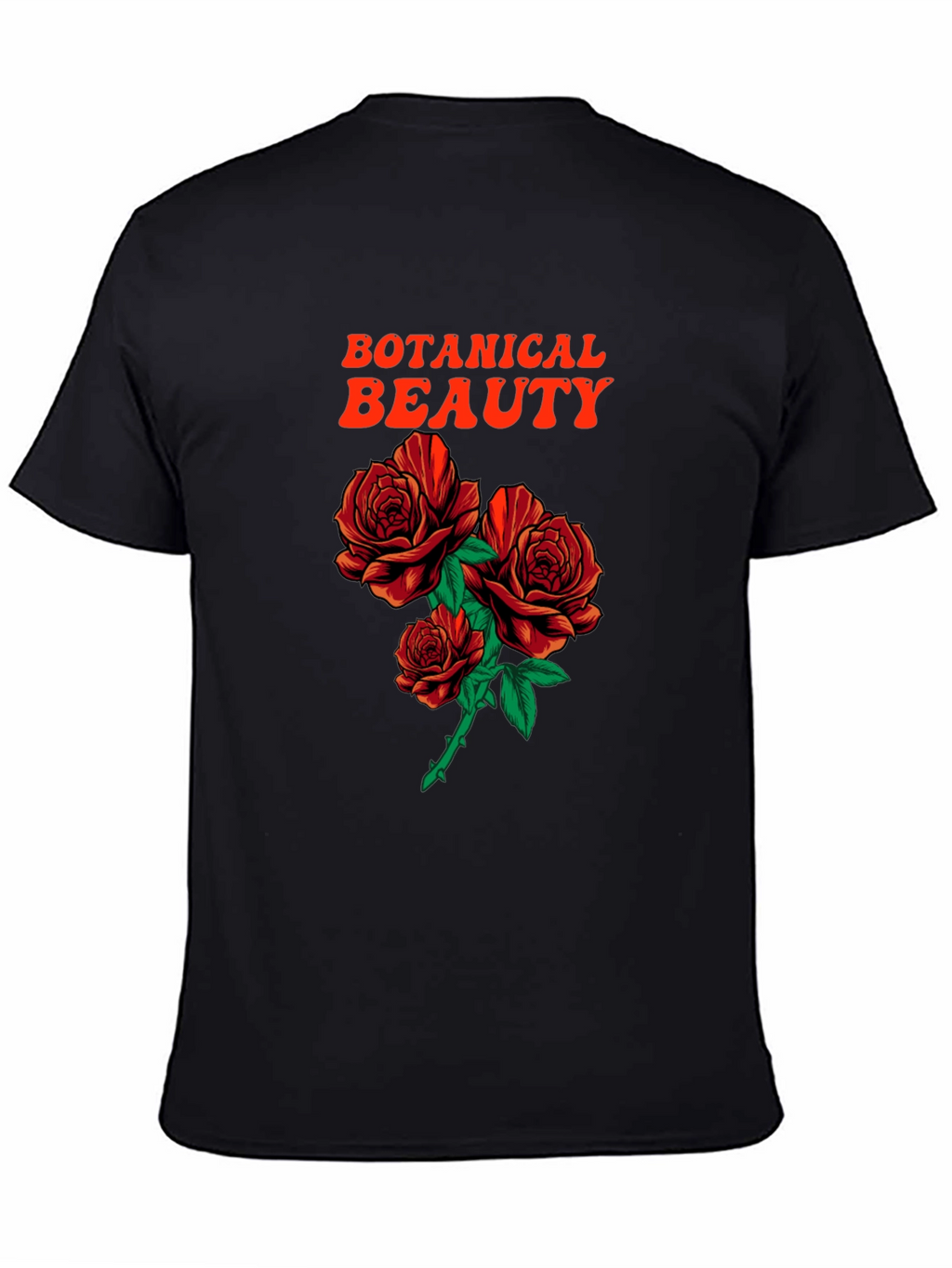 Botanical Beauty Roses Graphic T-Shirt