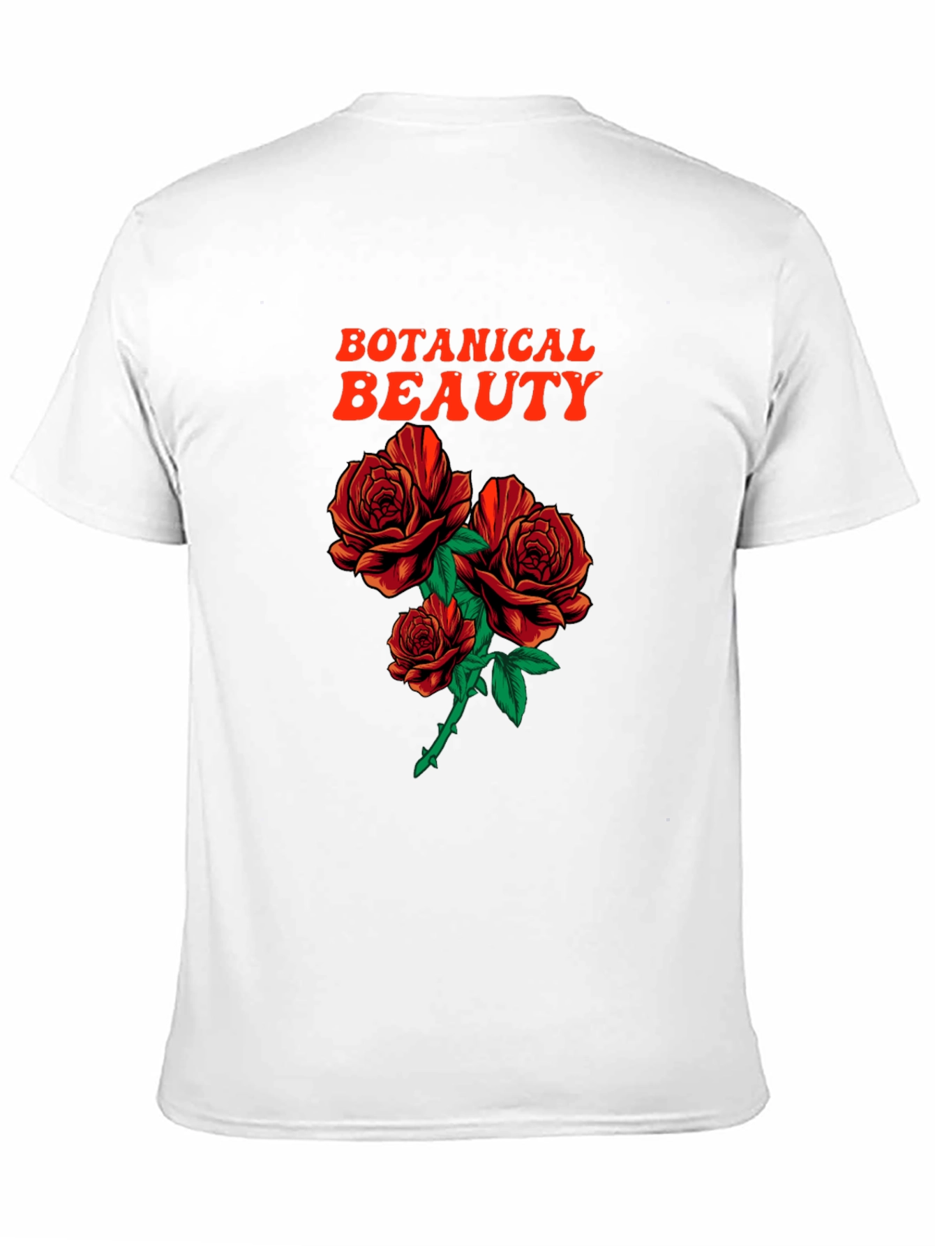 Botanical Beauty Roses Graphic T-Shirt
