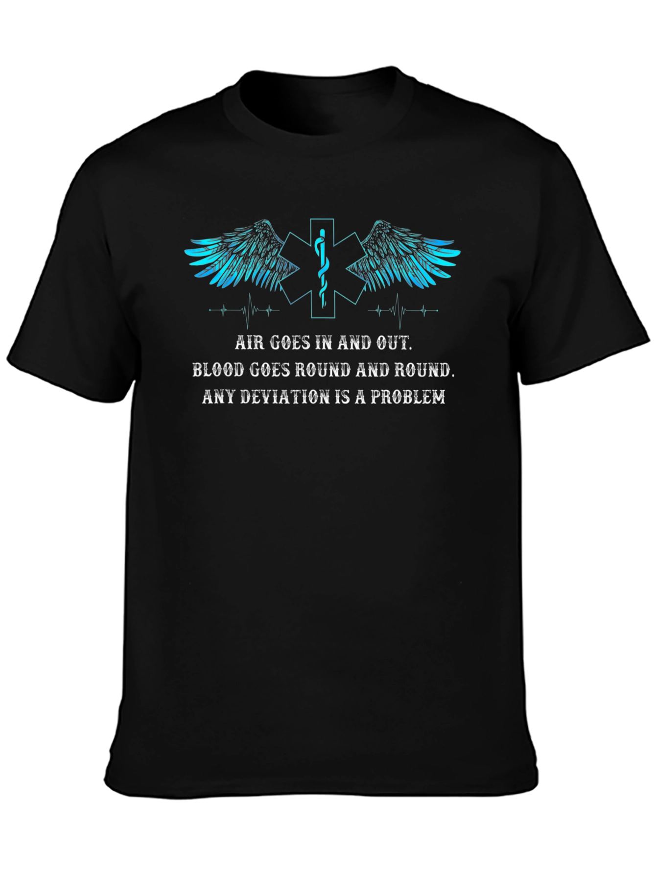 EMS Air & Blood Flow T-Shirt - EMT Paramedic Tee