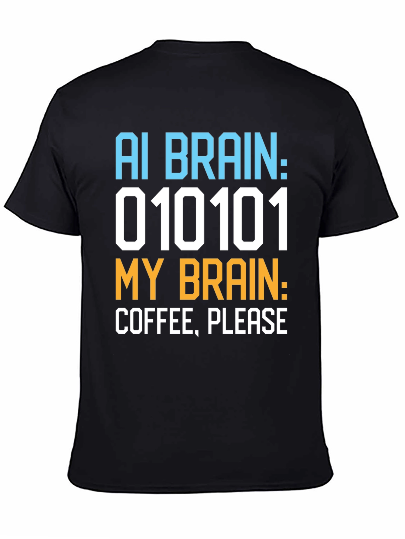 AI Brain Coffee Please Graphic T-Shirt