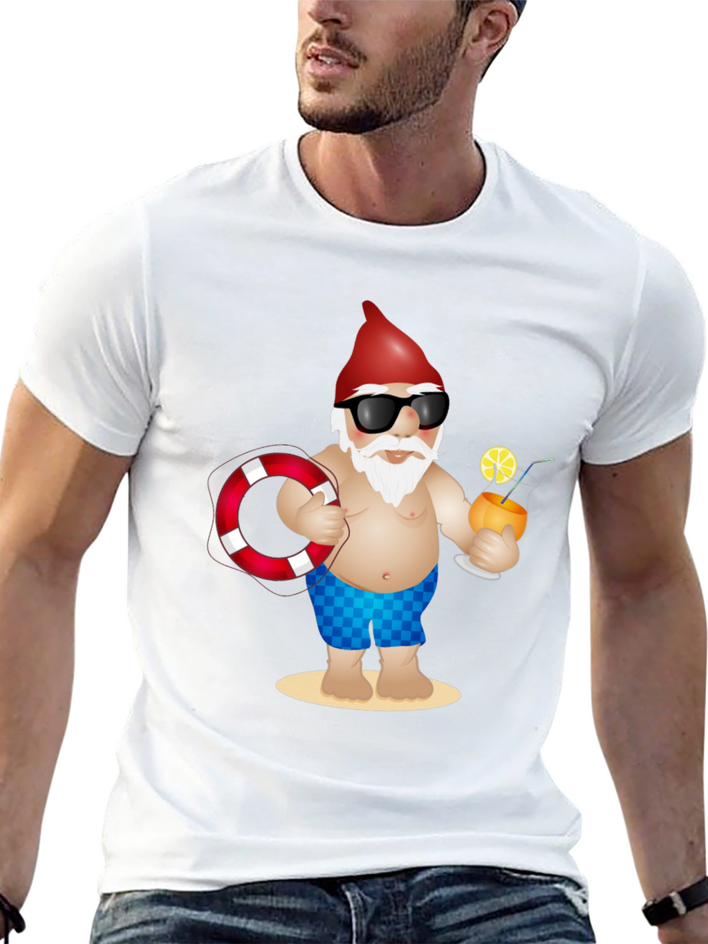 Summer Gnome T-Shirt - Beach Vacation Ready