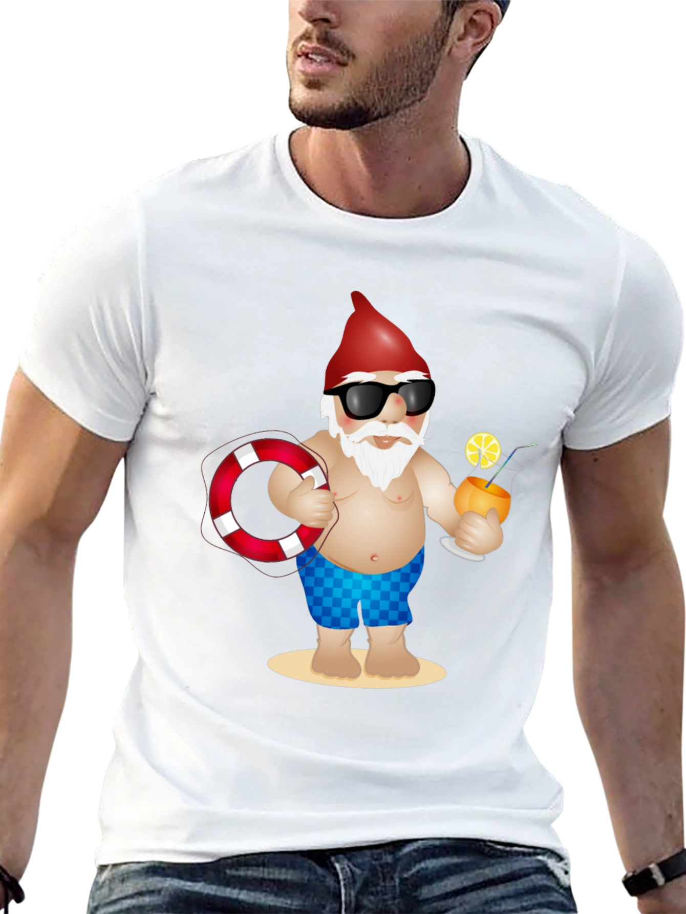 Summer Gnome T-Shirt - Beach Vacation Ready