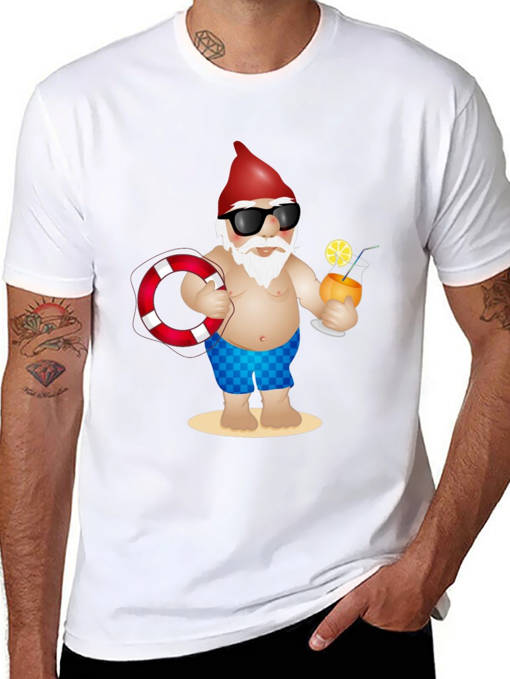 Summer Gnome T-Shirt - Beach Vacation Ready