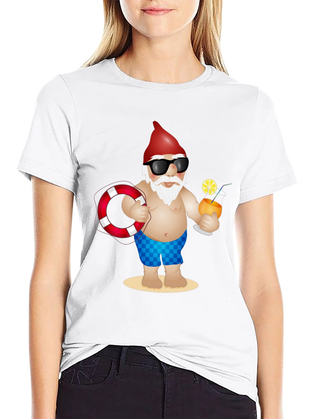 Summer Gnome T-Shirt - Beach Vacation Ready