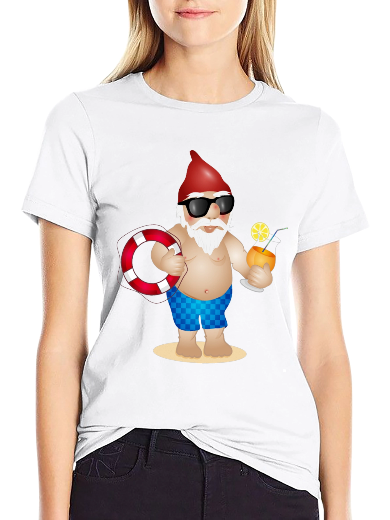 Summer Gnome T-Shirt - Beach Vacation Ready