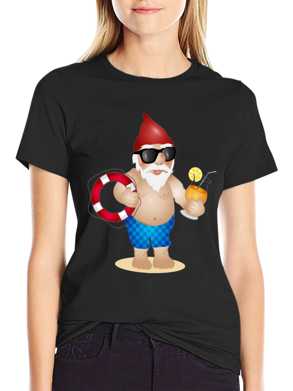 Summer Gnome T-Shirt - Beach Vacation Ready