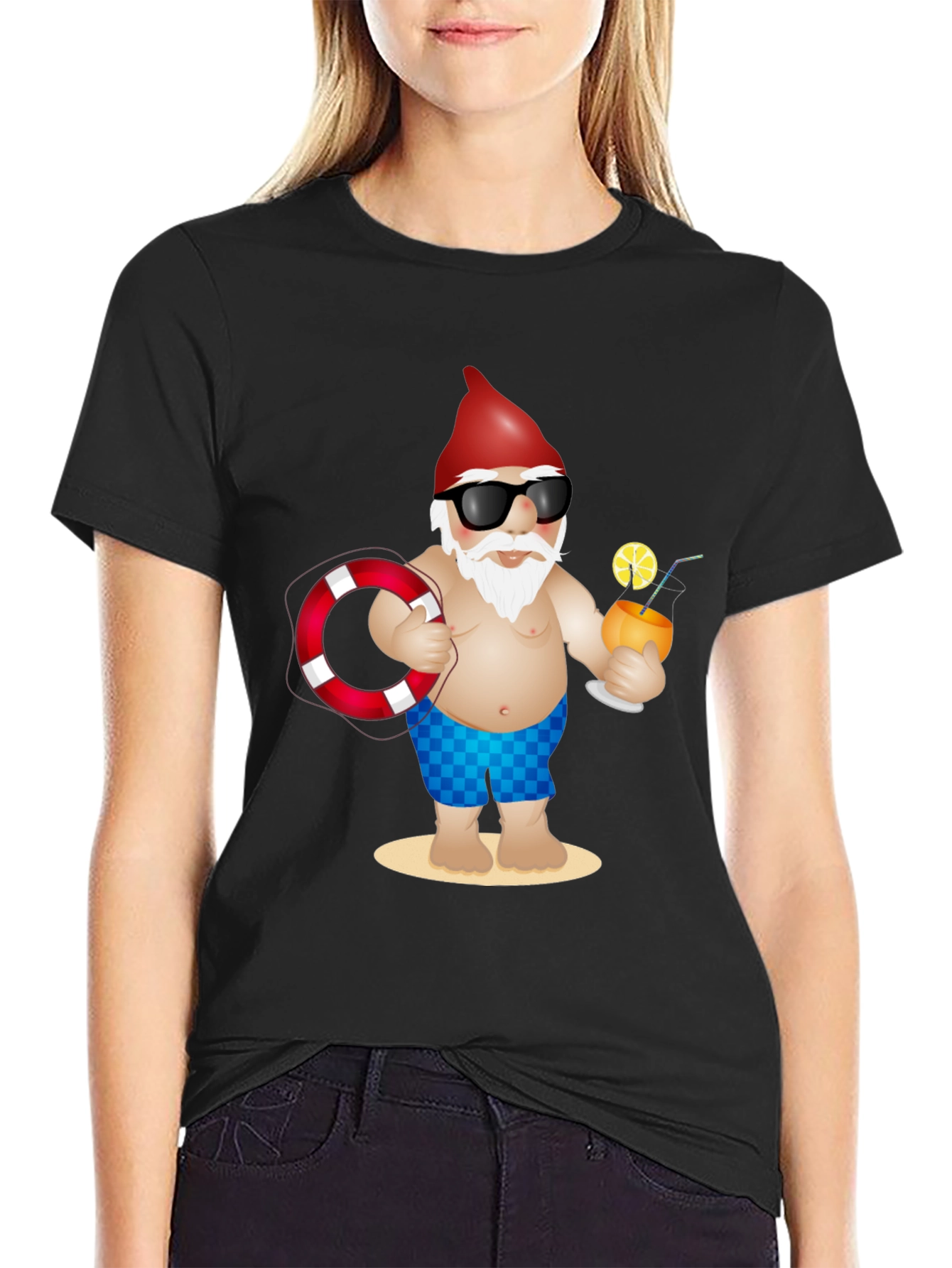 Summer Gnome T-Shirt - Beach Vacation Ready
