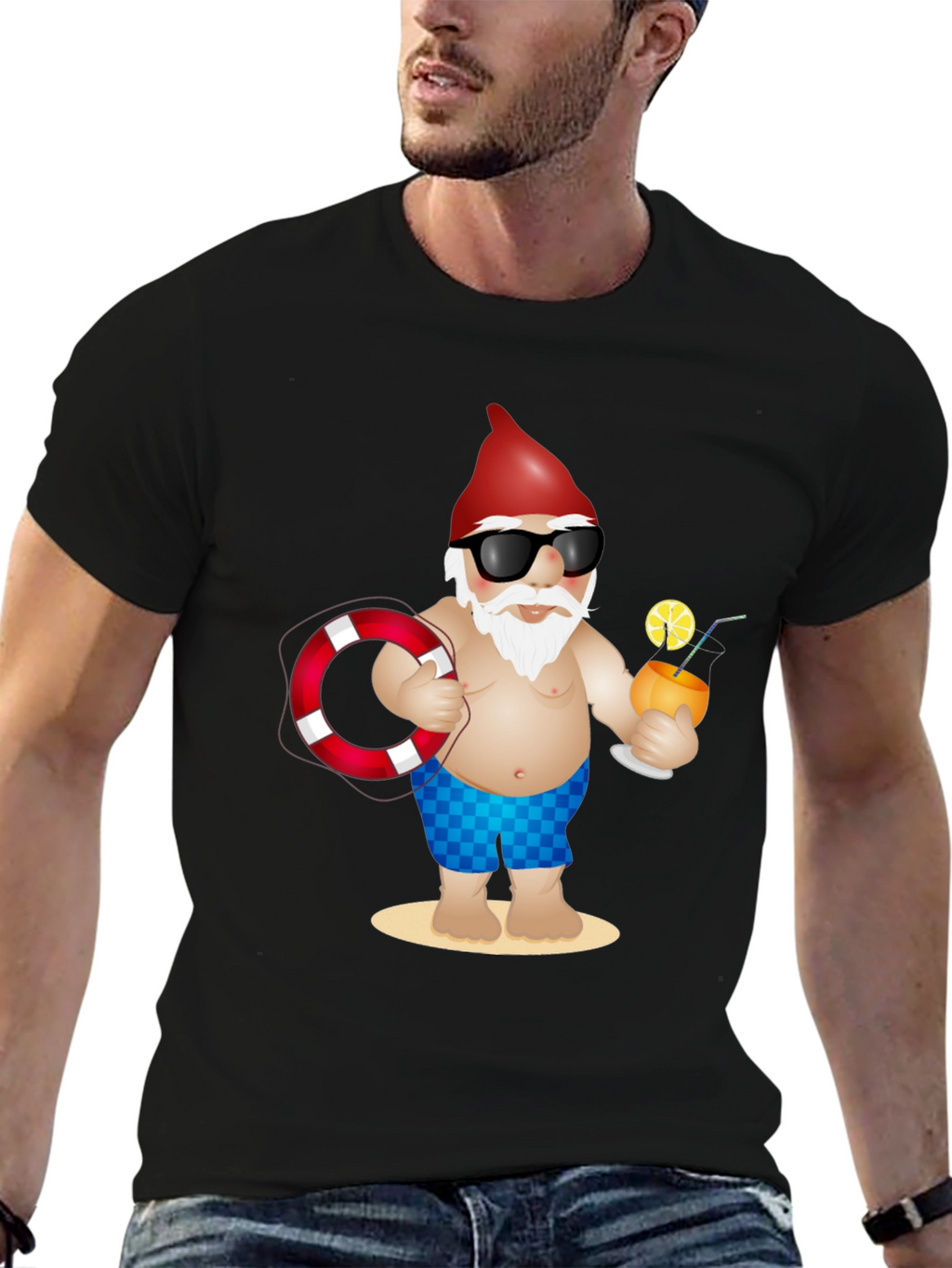 Summer Gnome T-Shirt - Beach Vacation Ready