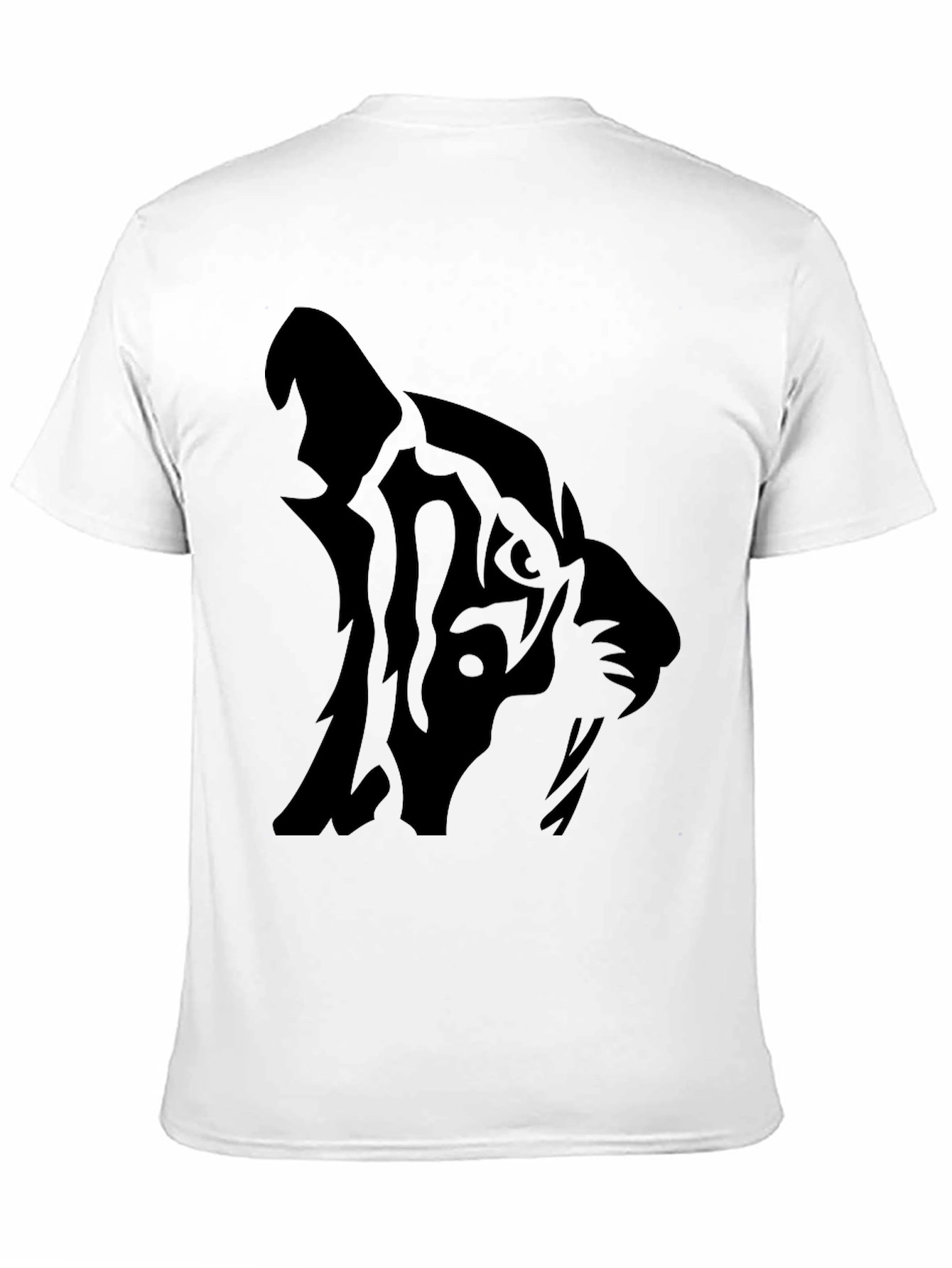 Black Tiger Graphic T-Shirt - Mens Casual Tee
