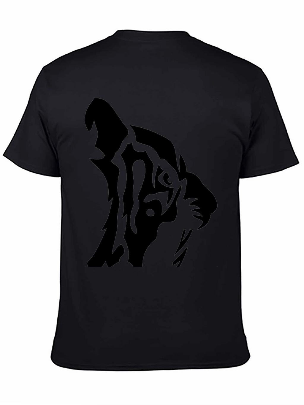 Black Tiger Graphic T-Shirt - Mens Casual Tee