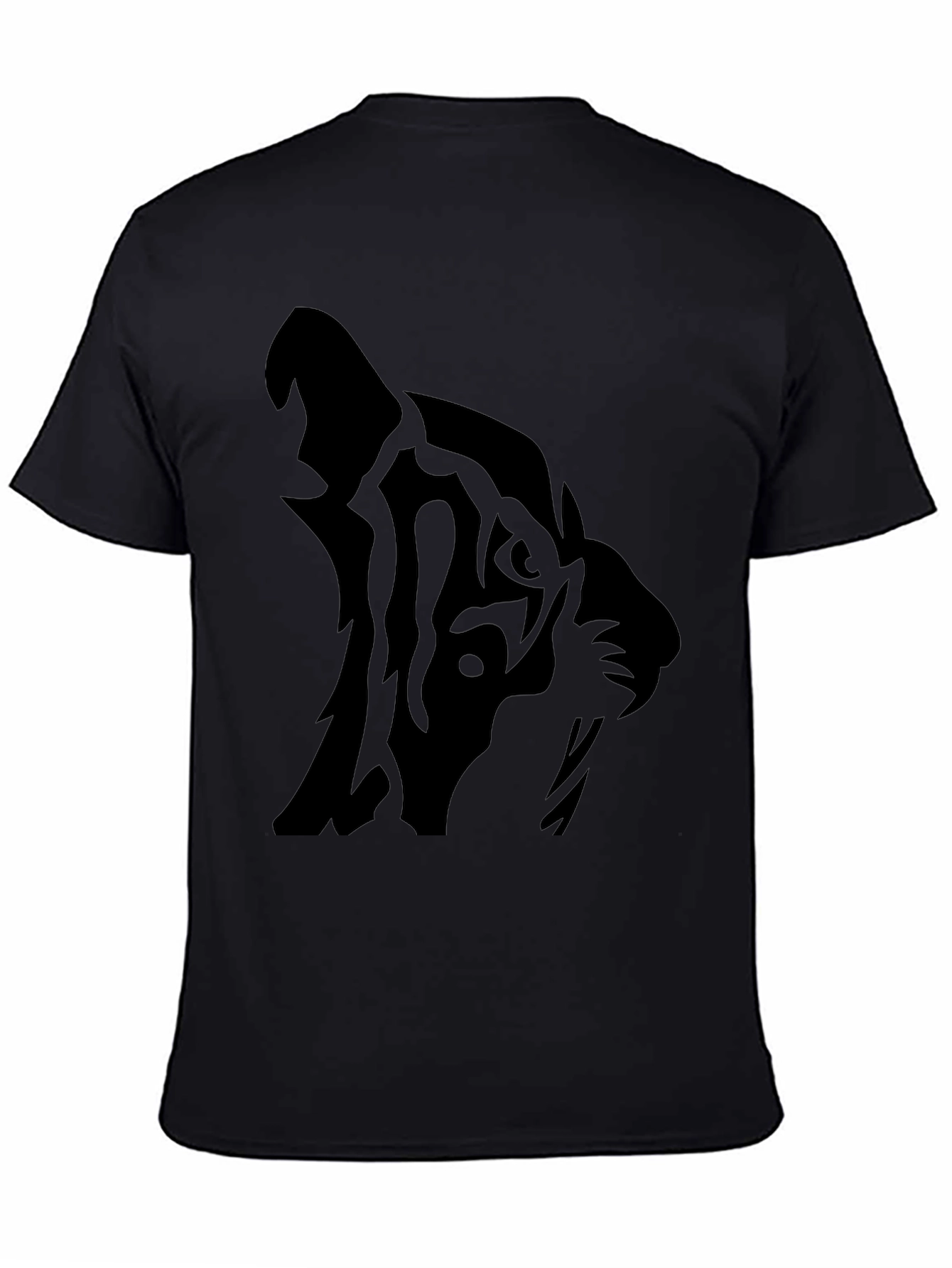 Black Tiger Graphic T-Shirt - Mens Casual Tee
